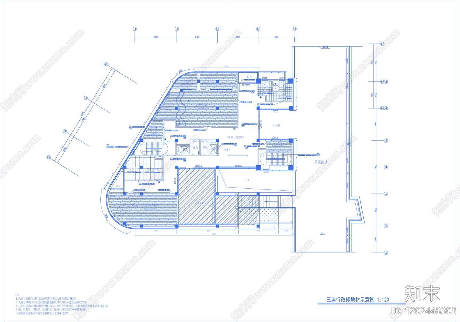 现代学校cad施工图下载【ID:1202448303】