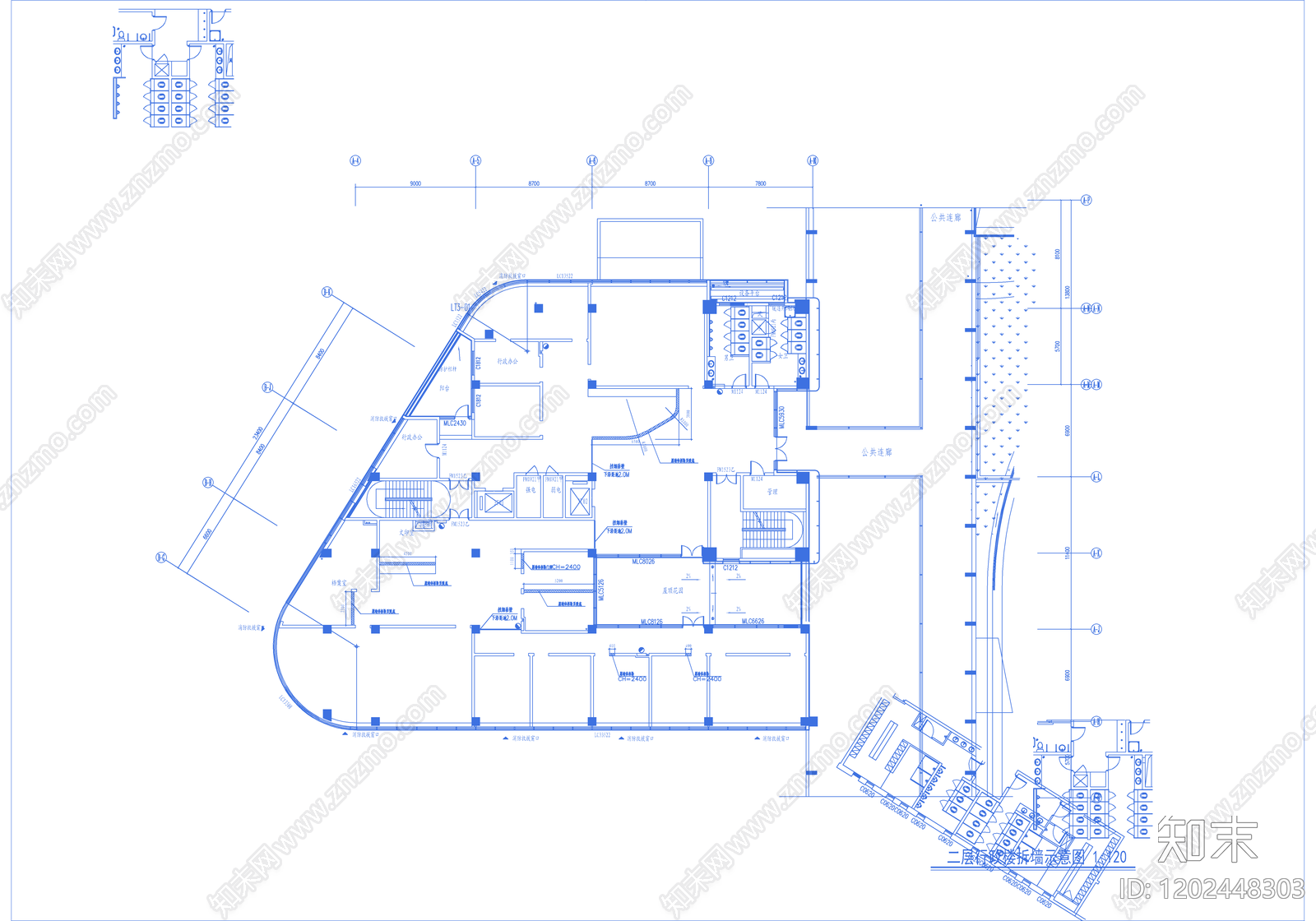 现代学校cad施工图下载【ID:1202448303】