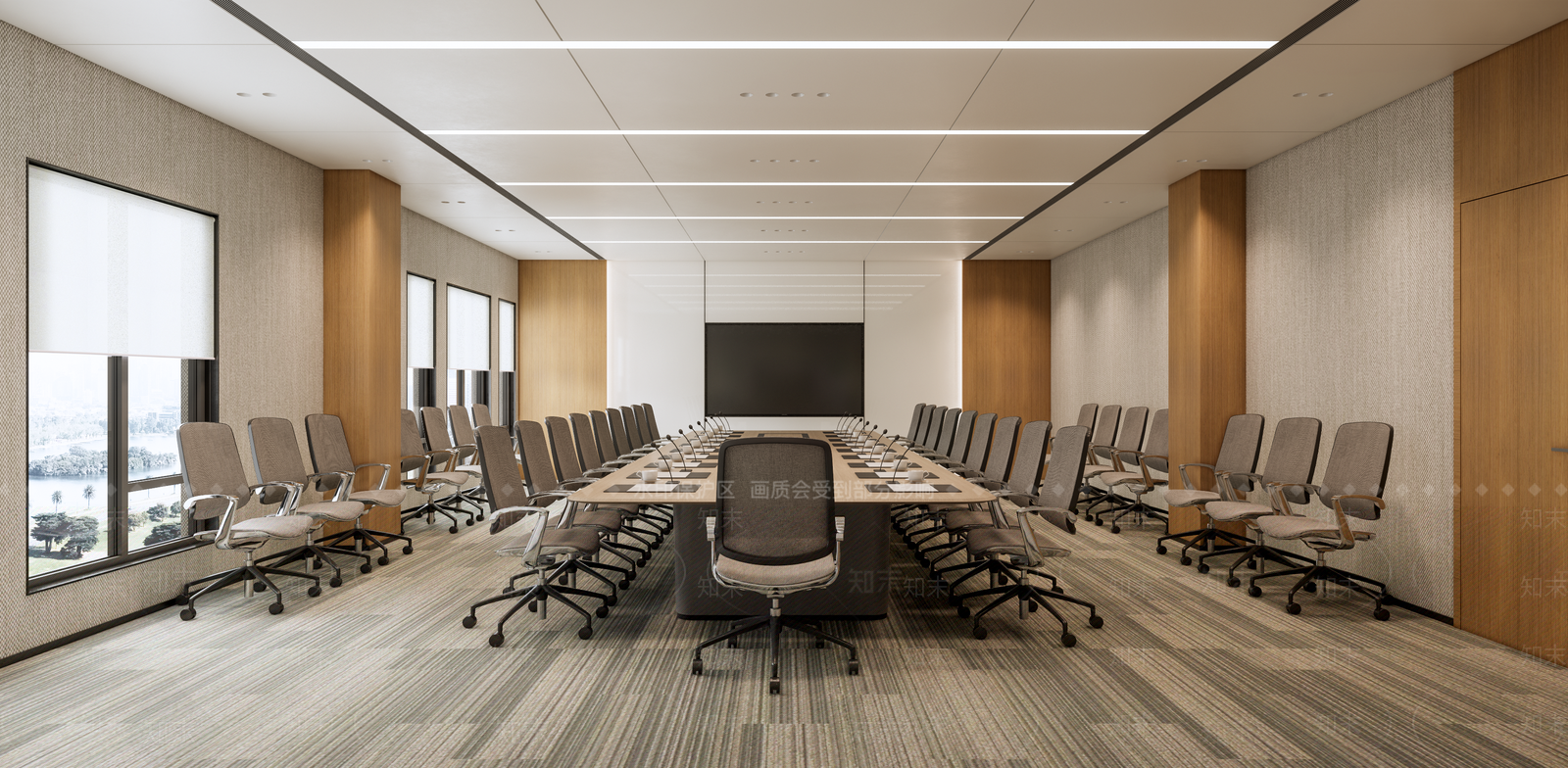 现代会议室SU模型下载【ID:1202449300】