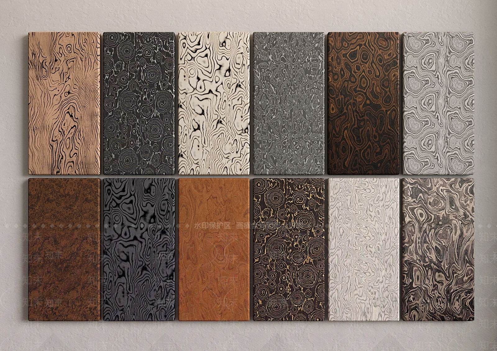 现代意式木饰面3D模型下载【ID:1202451379】