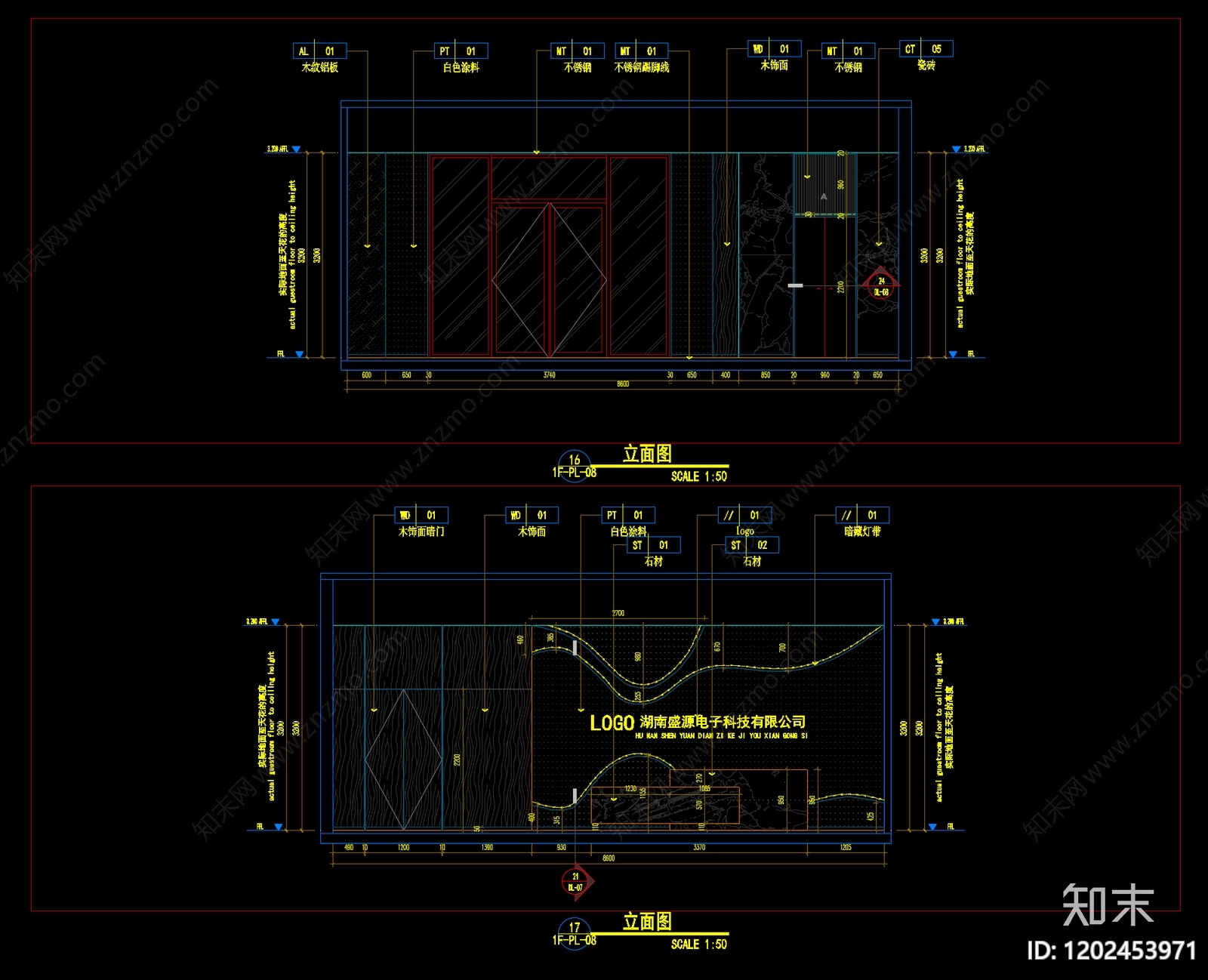 现代整体办公空间cad施工图下载【ID:1202453971】