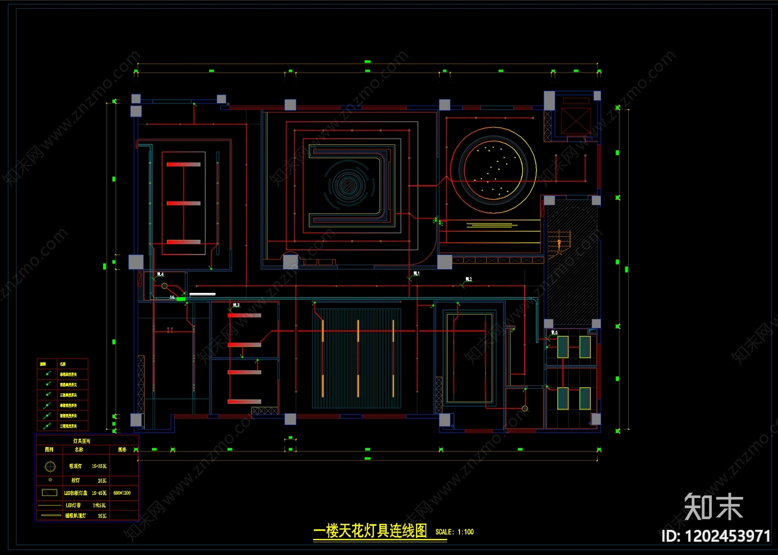现代整体办公空间cad施工图下载【ID:1202453971】