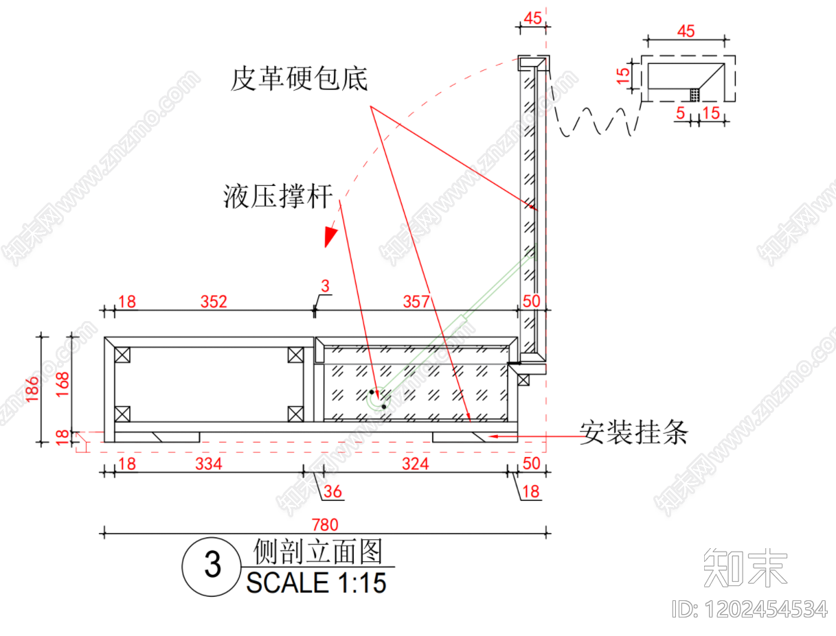 酒店客房cad施工图下载【ID:1202454534】