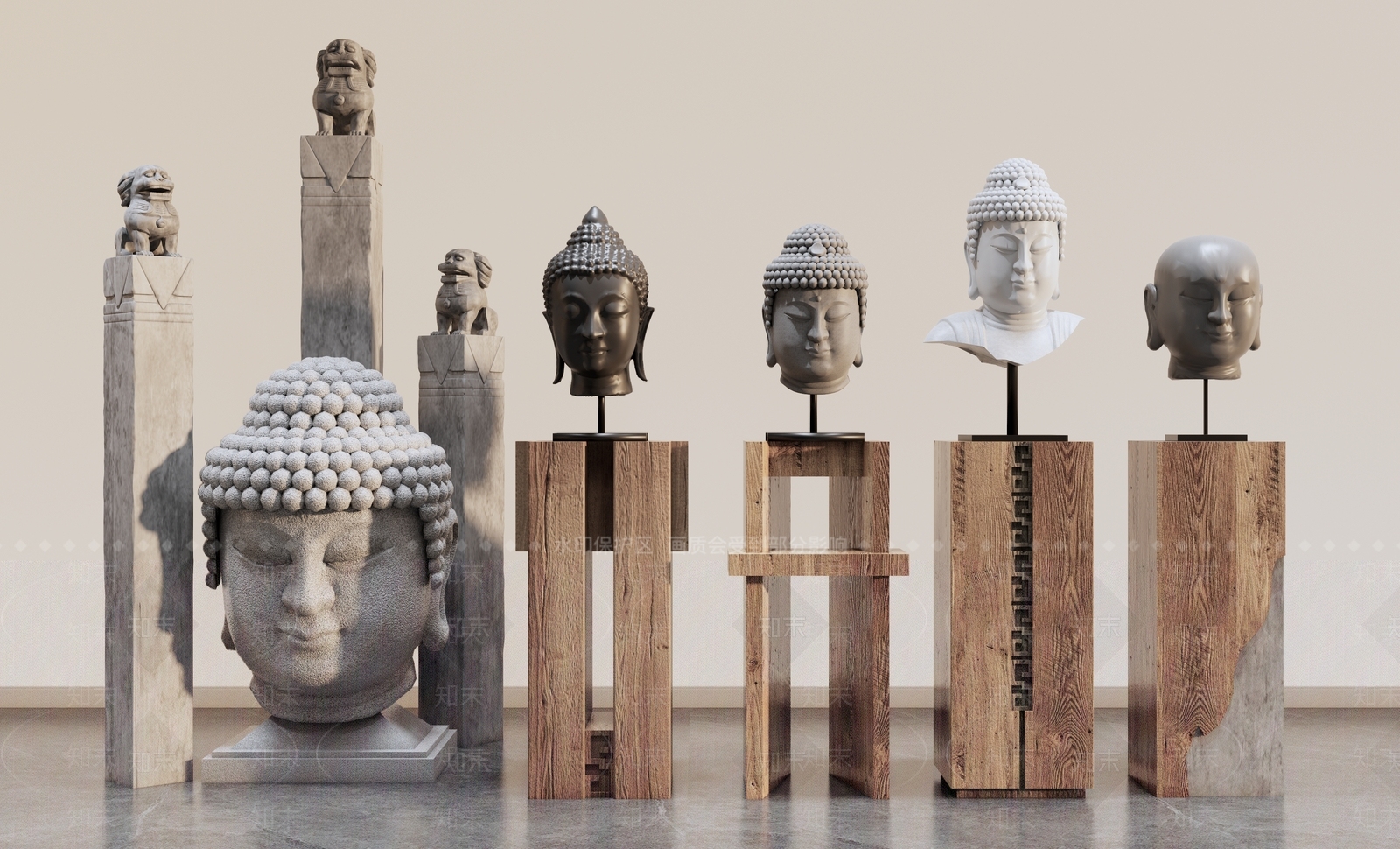 新中式佛像SU模型下载【ID:1202456810】