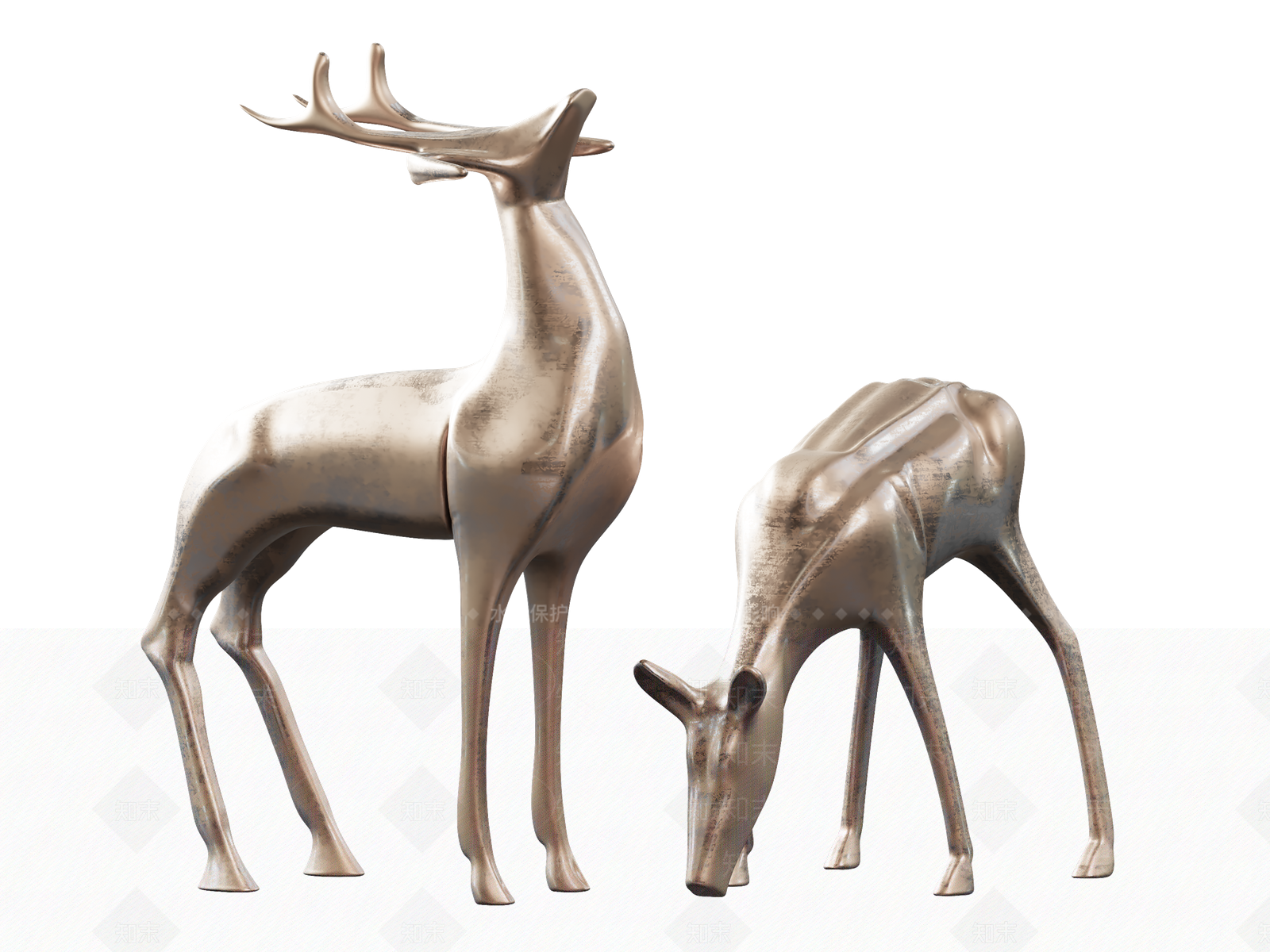 现代景观雕塑3D模型下载【ID:1202457135】