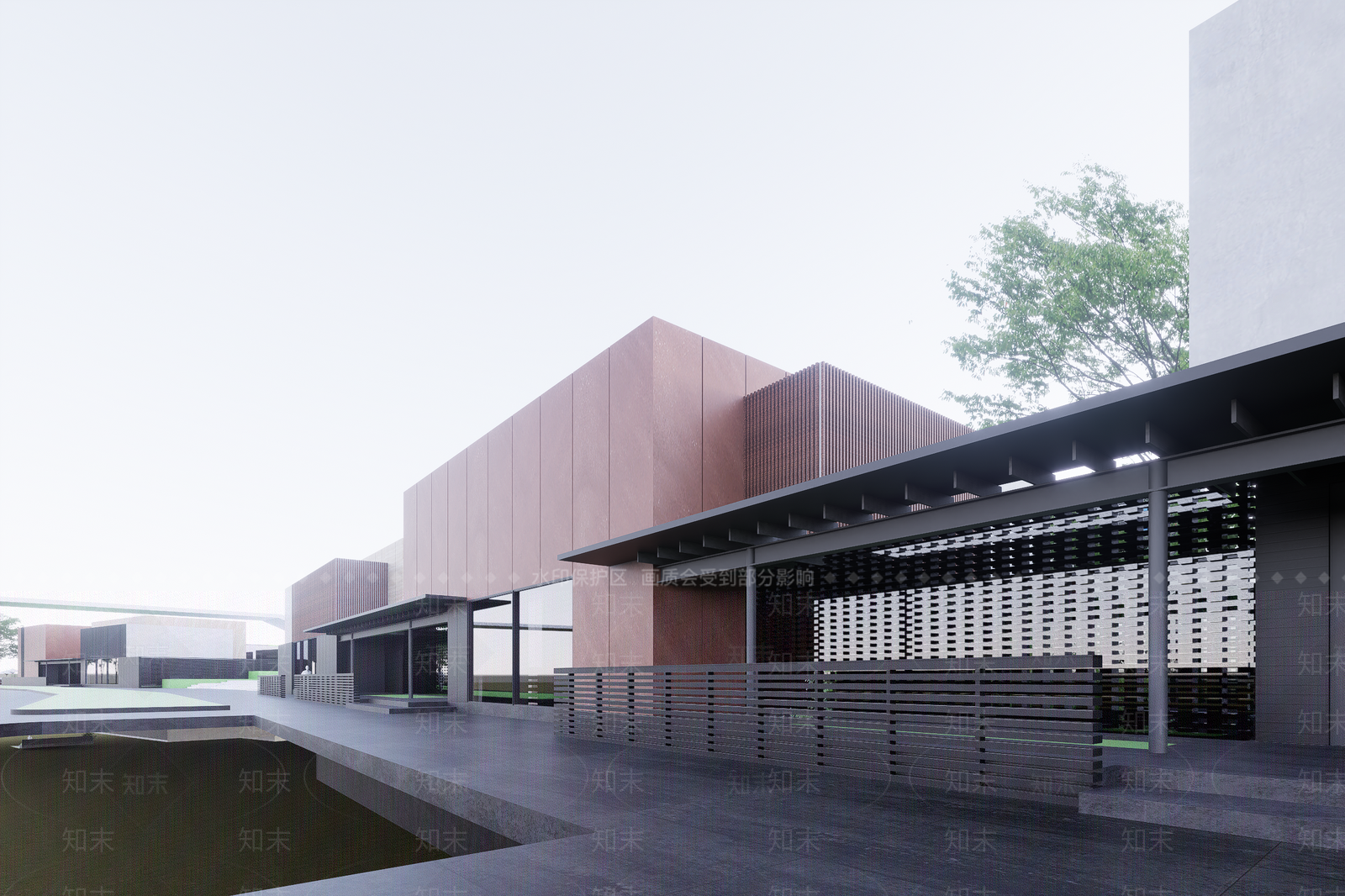 现代高层住宅SU模型下载【ID:1202459697】