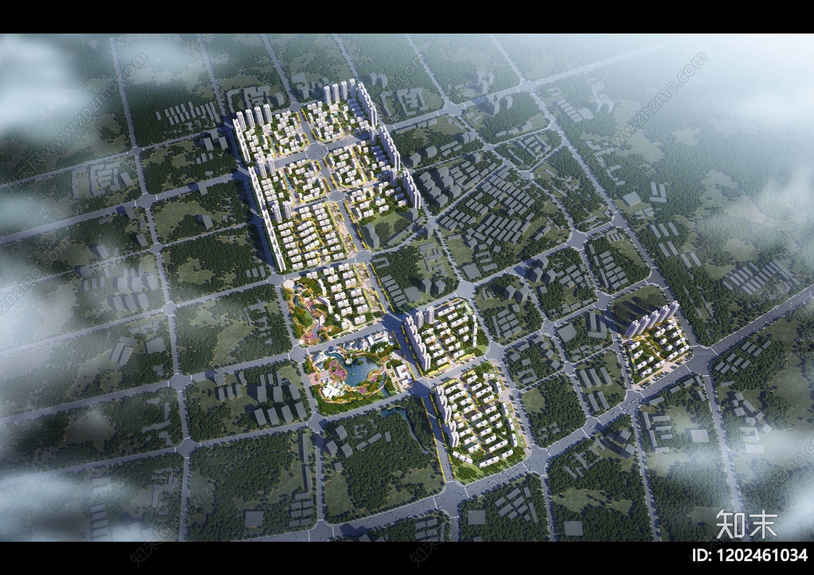 现代小区建筑下载【ID:1202461034】