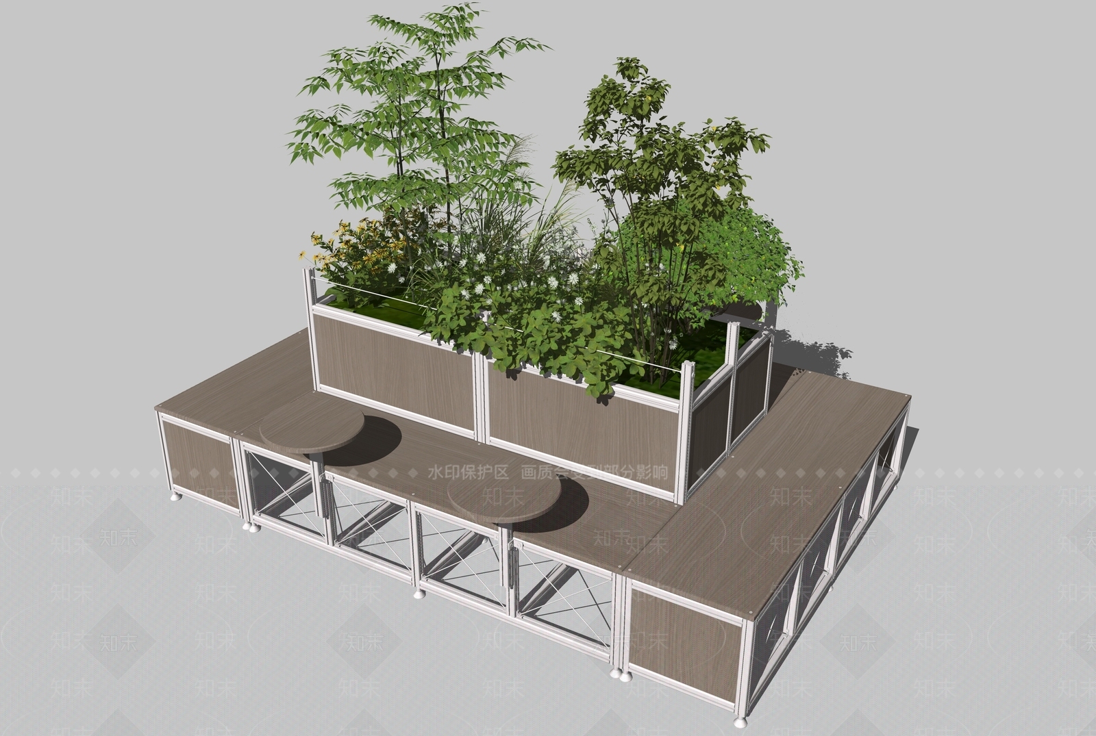 现代景观座椅SU模型下载【ID:1202462816】