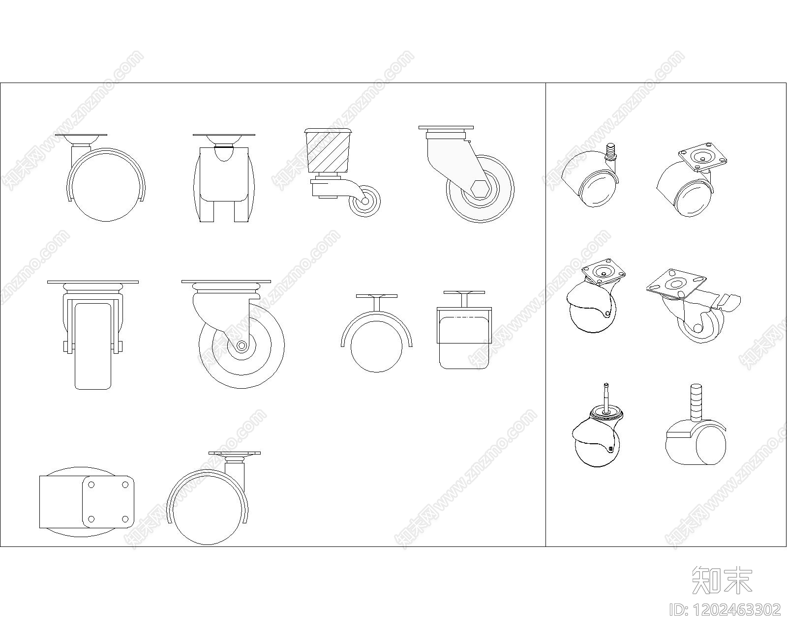 现代五金管件cad施工图下载【ID:1202463302】