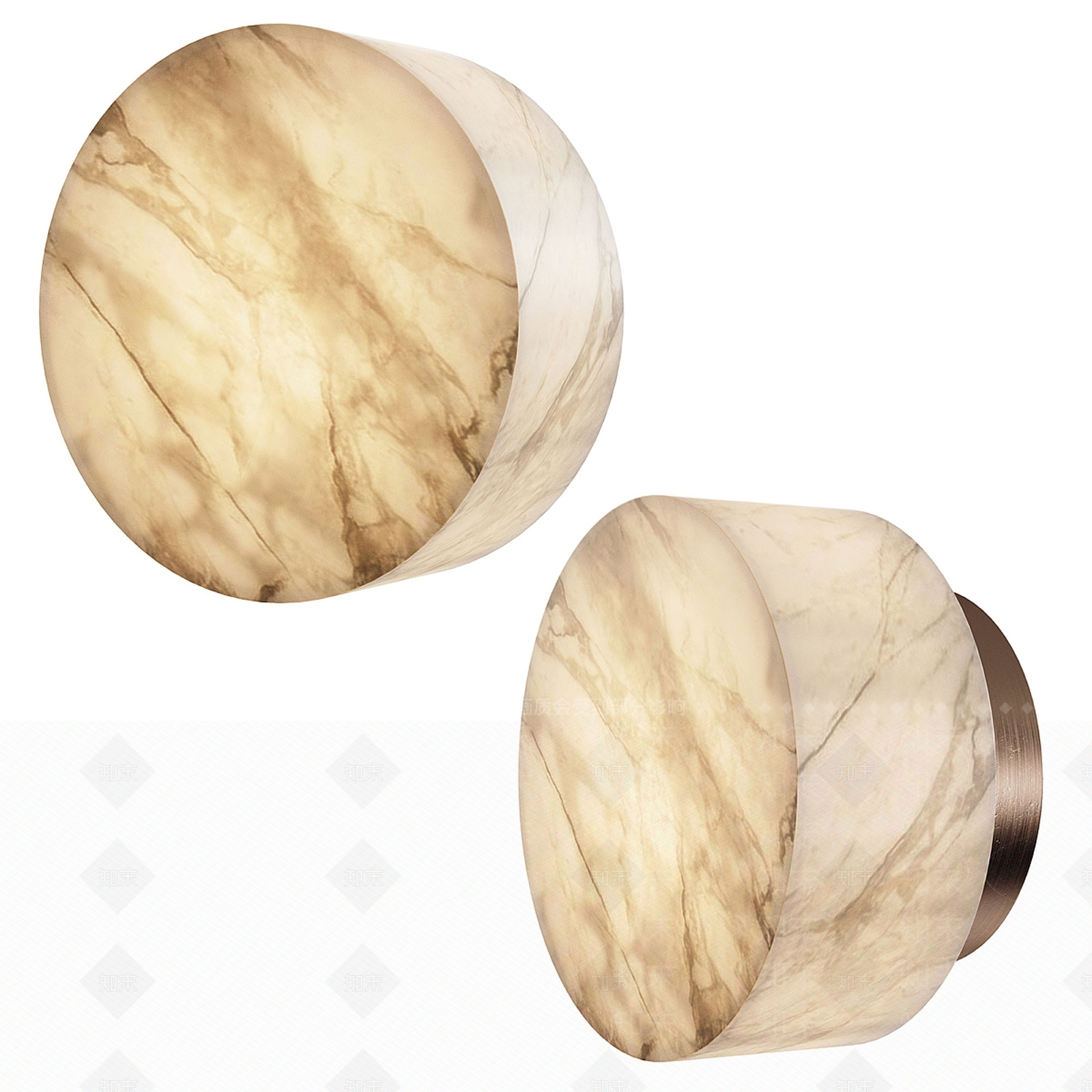 现代欧式壁灯3D模型下载【ID:1202463519】