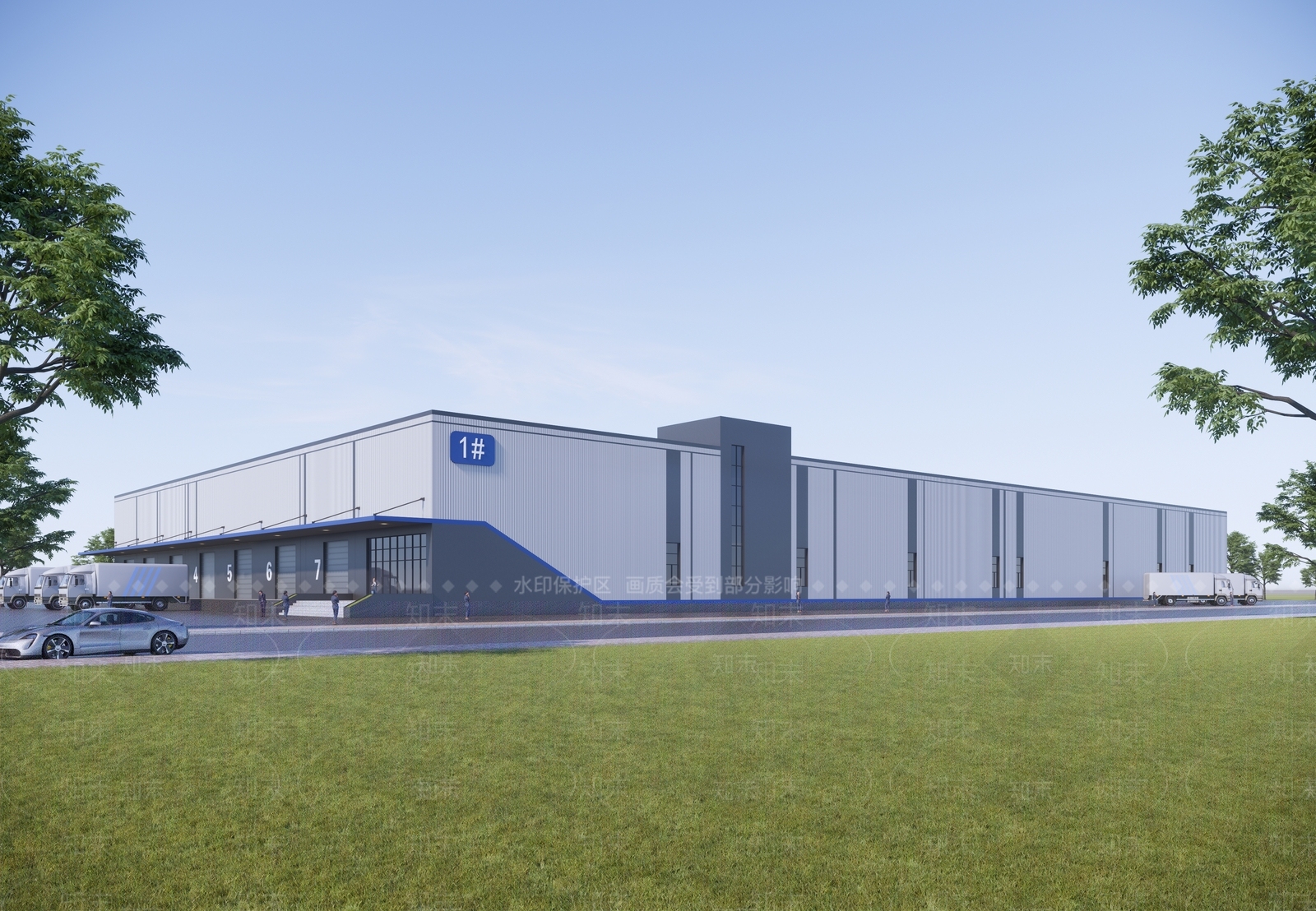 极简厂房SU模型下载【ID:1202464739】