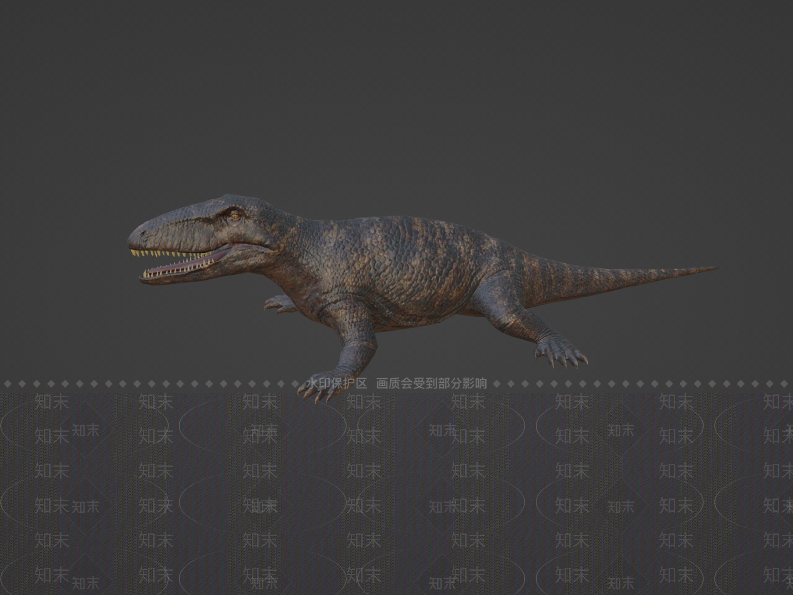 爬行类动物3D模型下载【ID:1202465383】