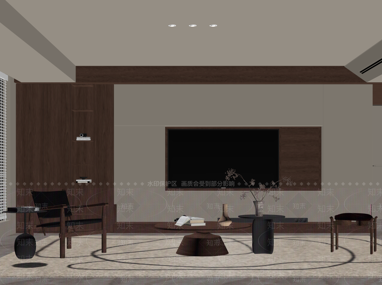 中古背景墙SU模型下载【ID:1202465945】