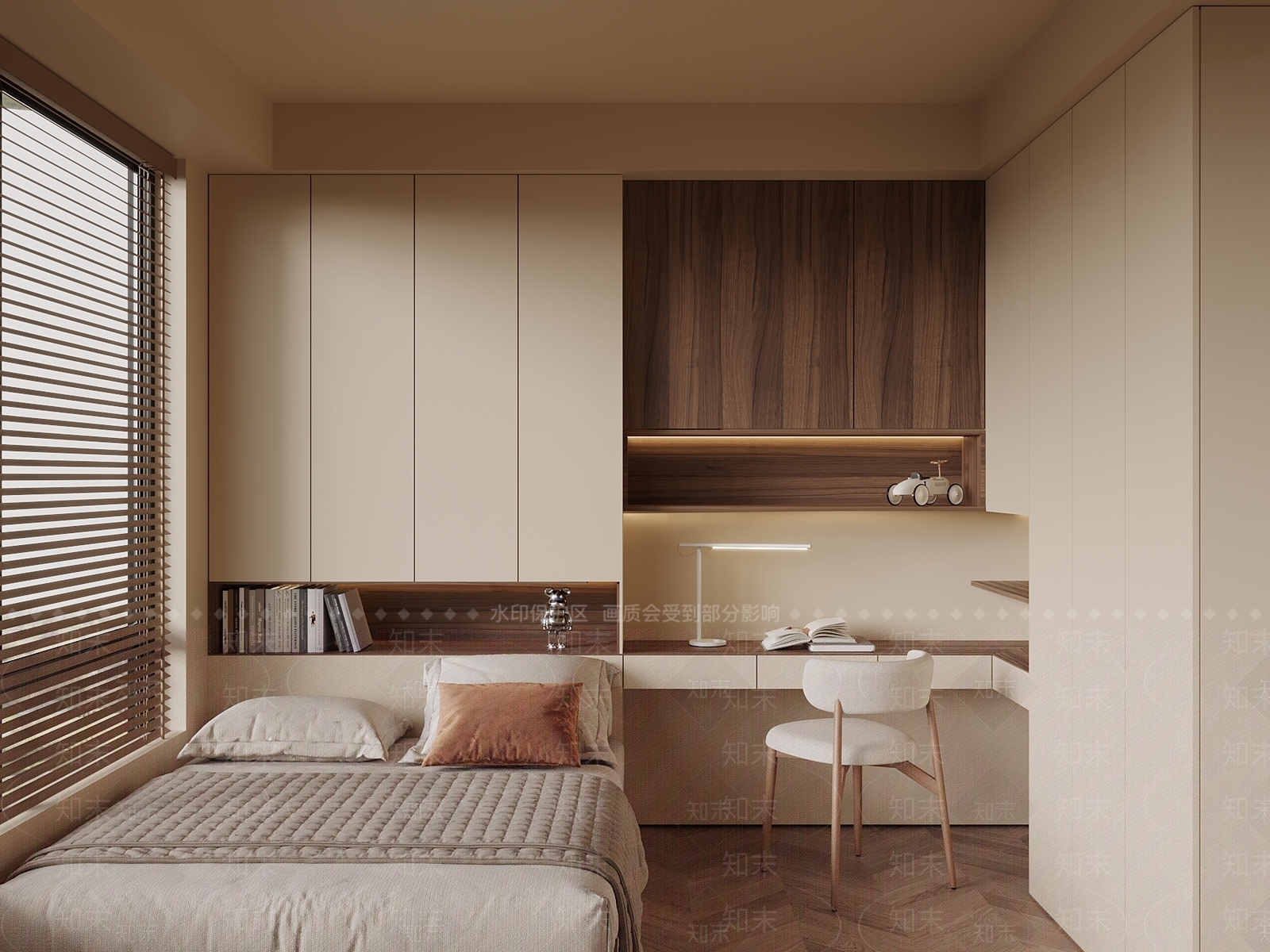 中古现代榻榻米卧室3D模型下载【ID:1202467176】