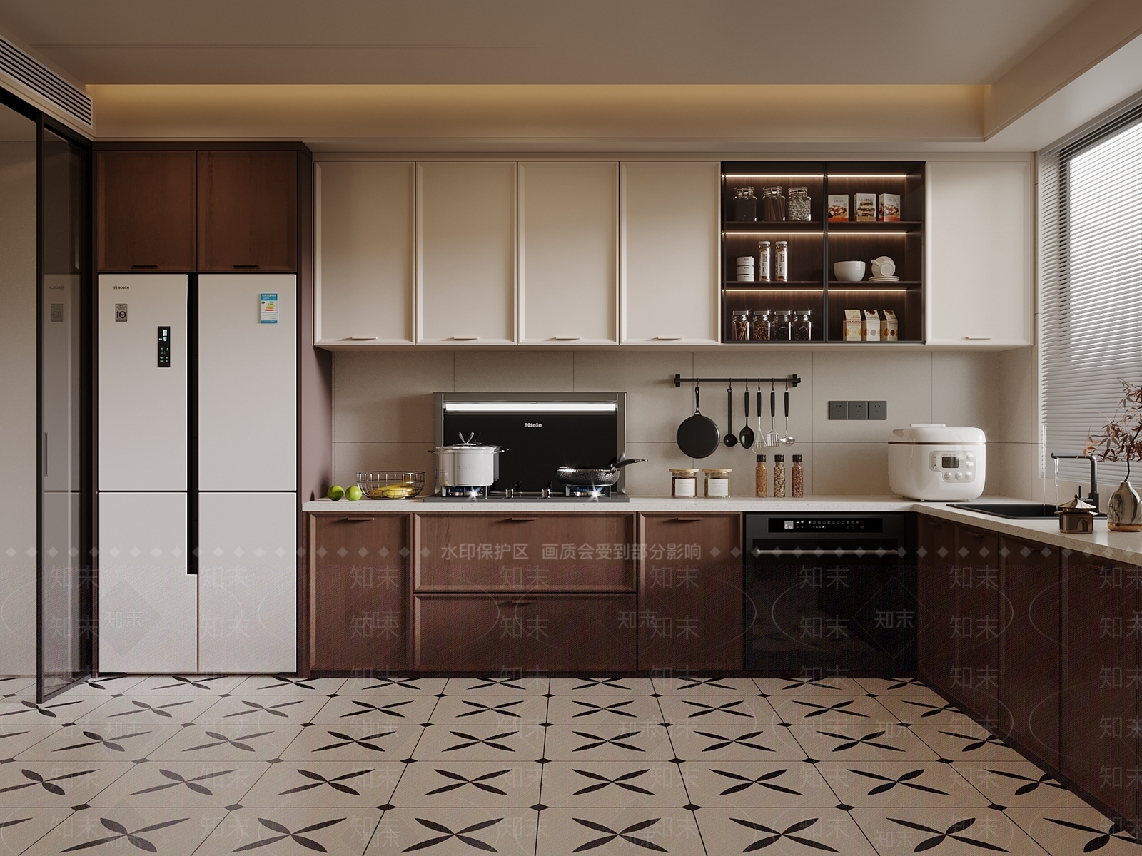 中古封闭式厨房3D模型下载【ID:1202651735】