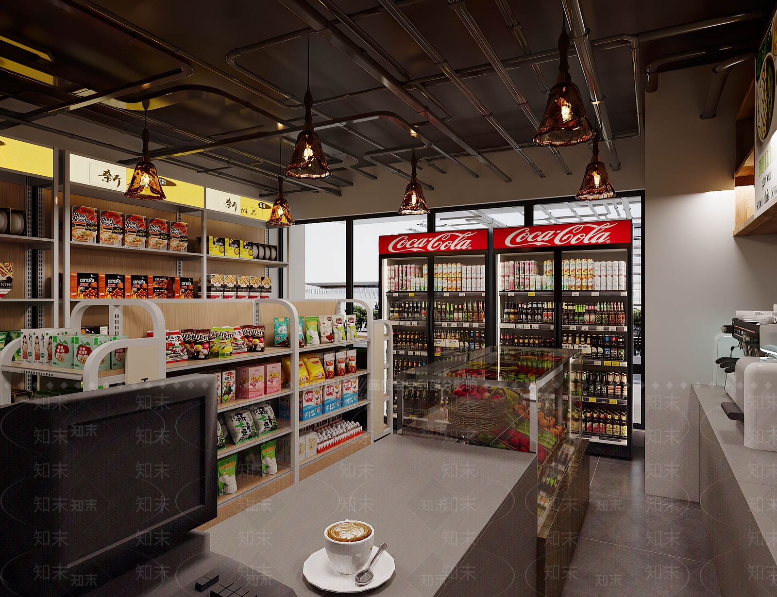 现代便利店3D模型下载【ID:1204197791】