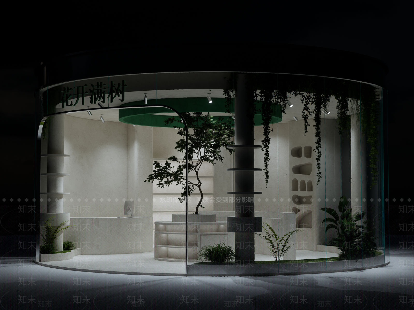 现代极简其他店铺SU模型下载【ID:1202468815】