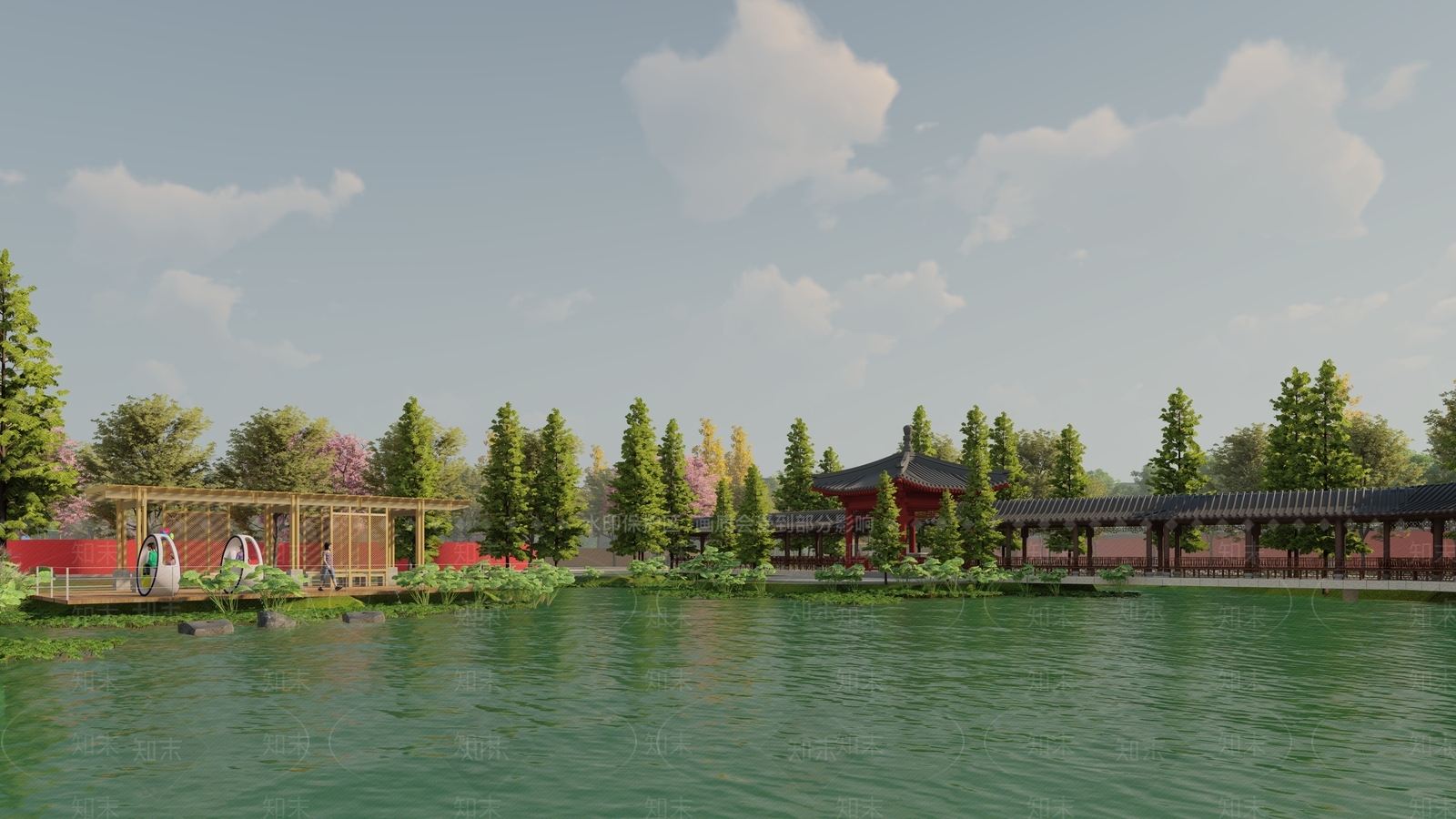 新中式营地SU模型下载【ID:1202468621】