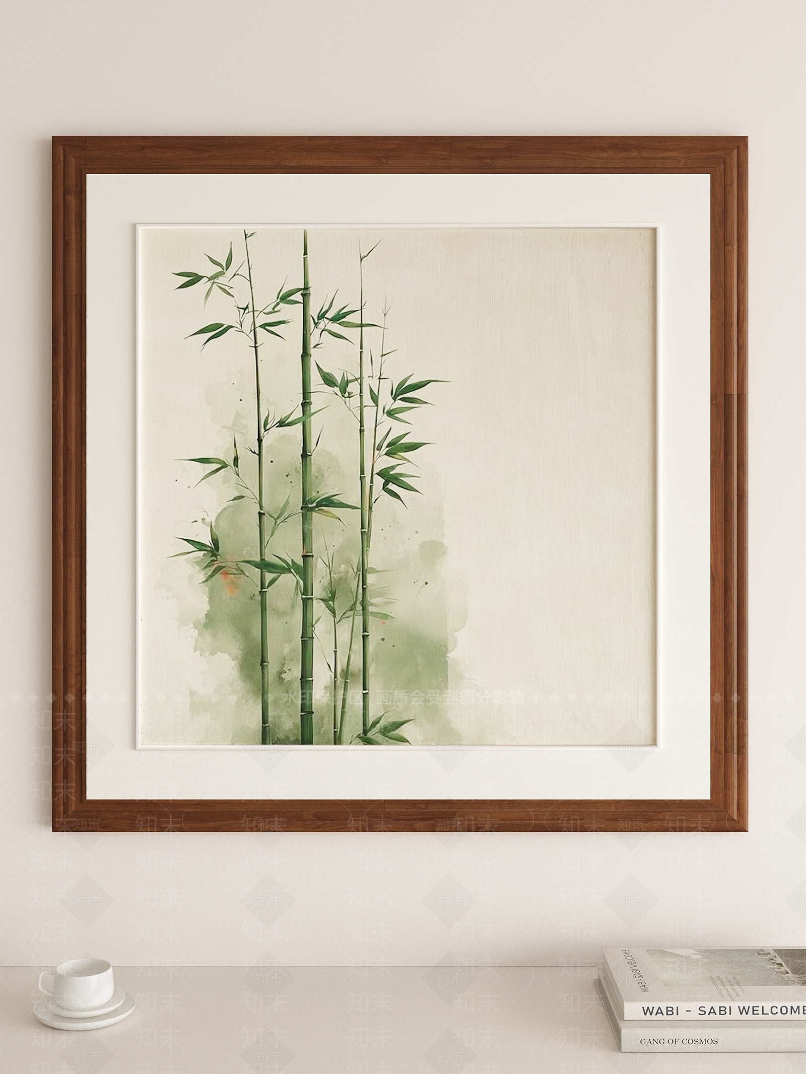 现代新中式挂画3D模型下载【ID:1202472052】