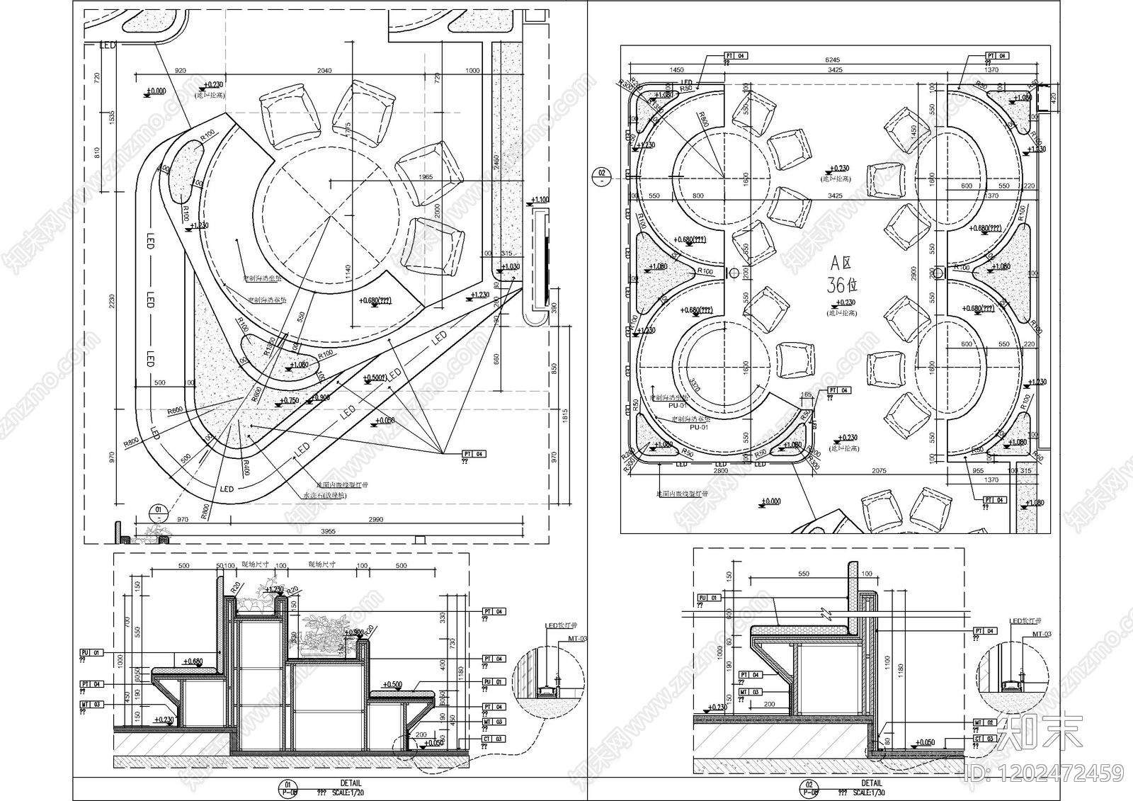 卡座节点施工图下载【ID:1202472459】