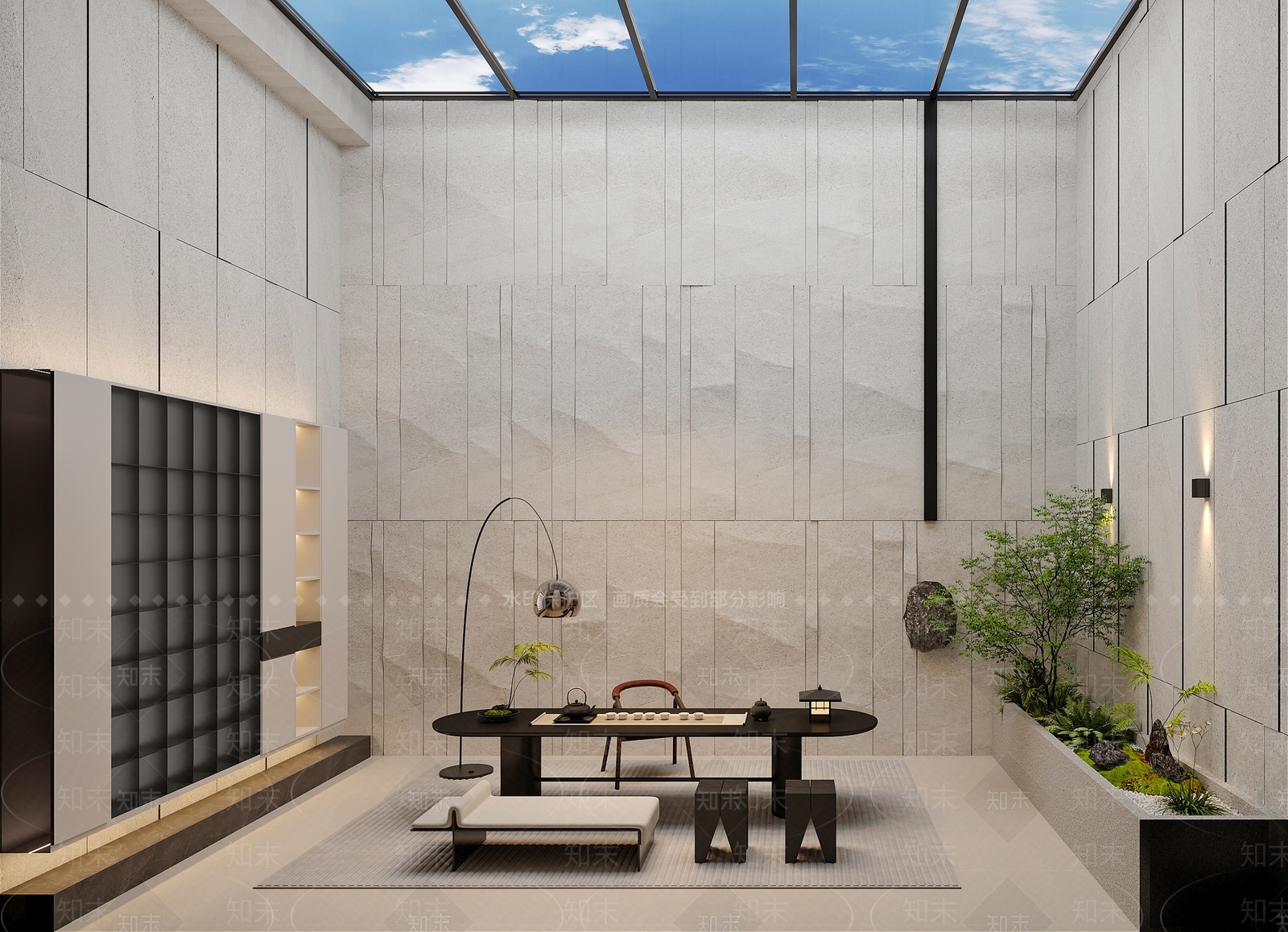 现代茶室3D模型下载【ID:1202479146】