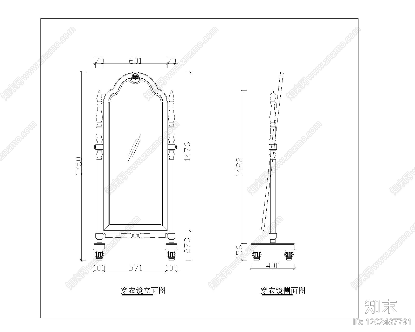 欧式家具图库施工图下载【ID:1202487791】
