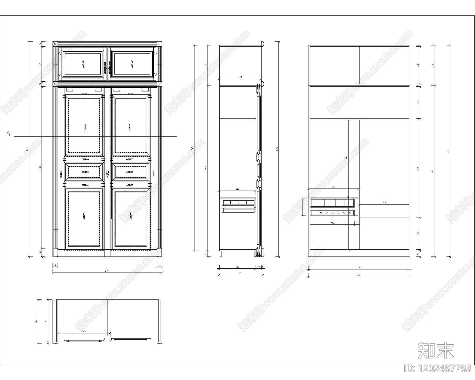 欧式五金管件施工图下载【ID:1202487783】