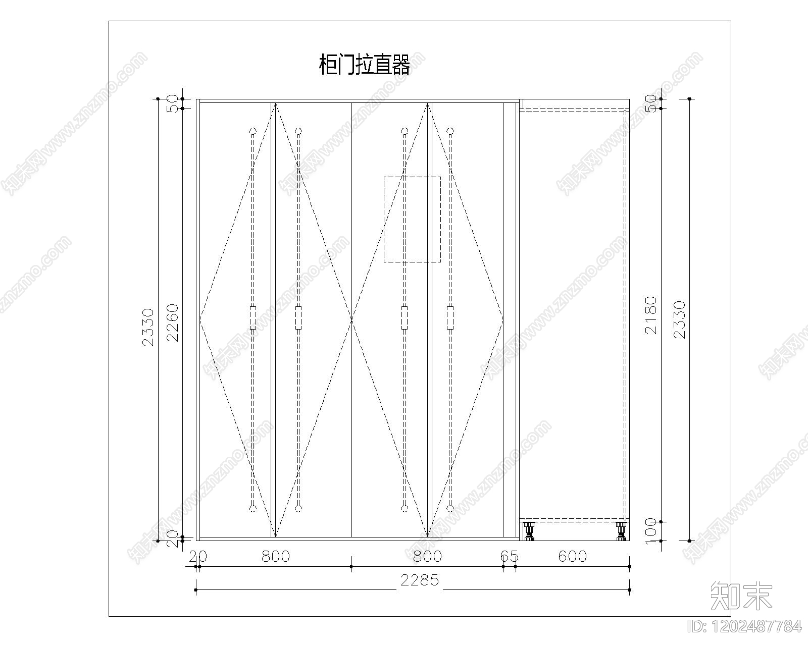 现代极简五金管件cad施工图下载【ID:1202487784】