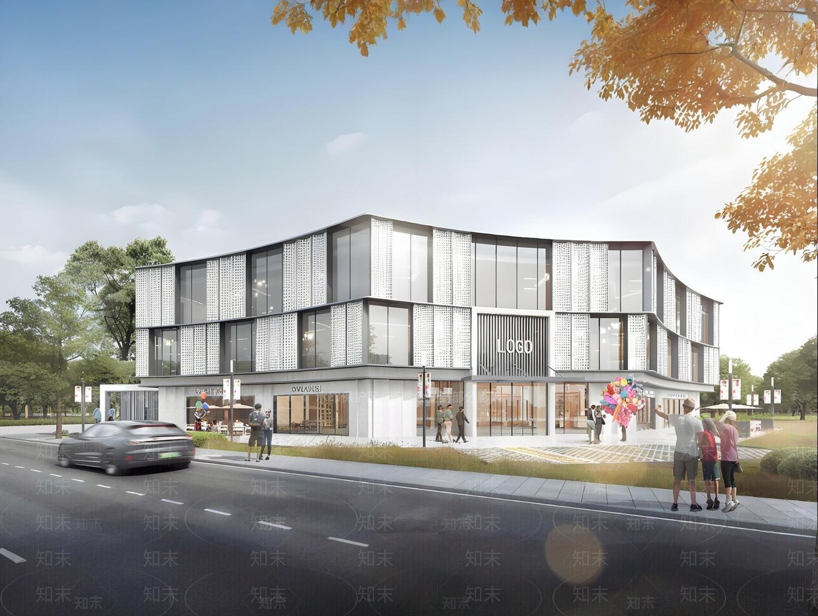 现代小公建SU模型下载【ID:1202492658】