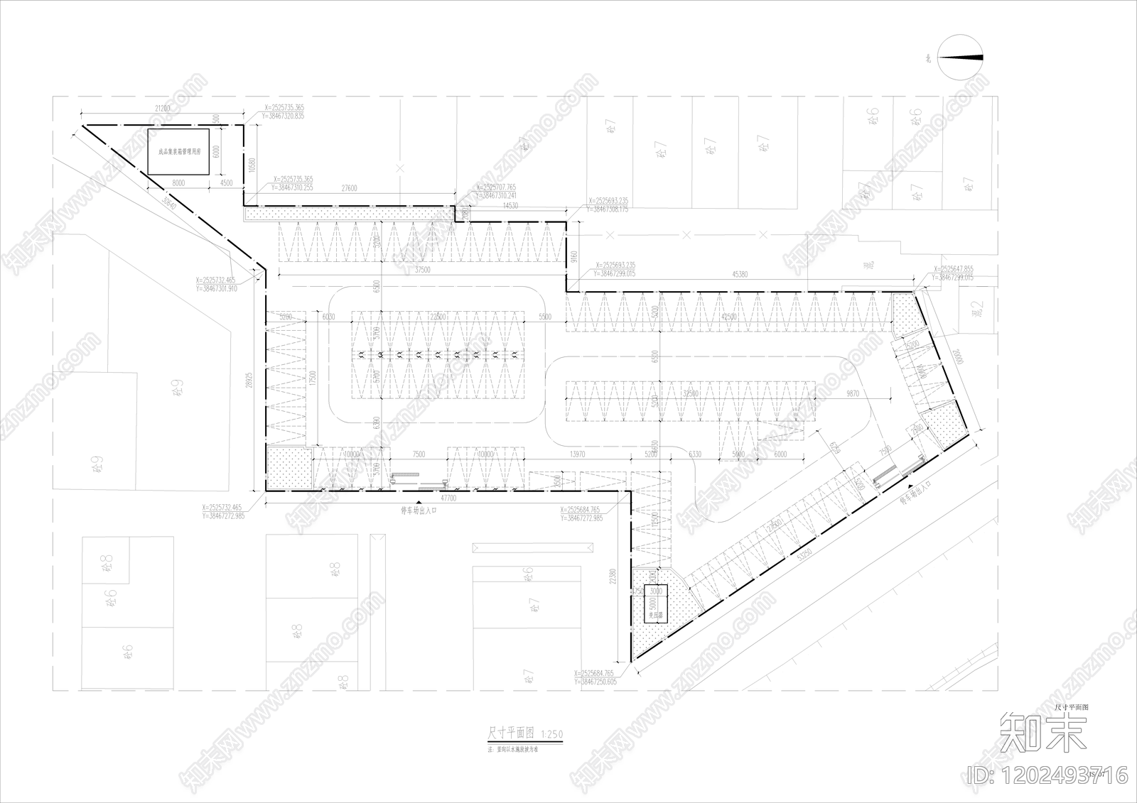 现代其他景观cad施工图下载【ID:1202493716】