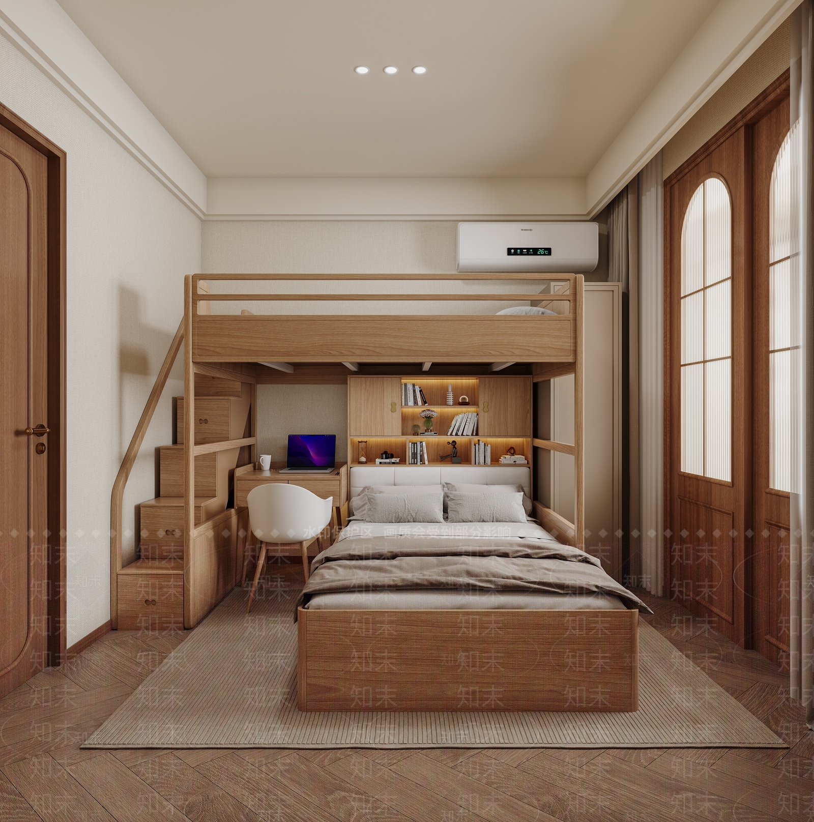 中古上下床3D模型下载【ID:1202494747】