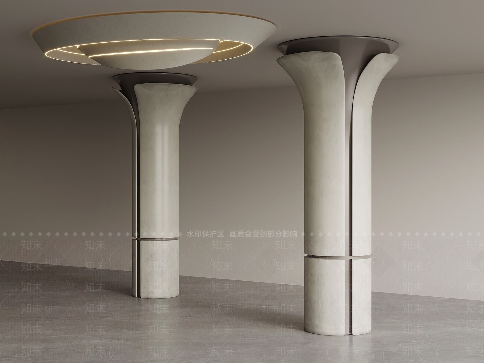 现代柱子3D模型下载【ID:1202494699】