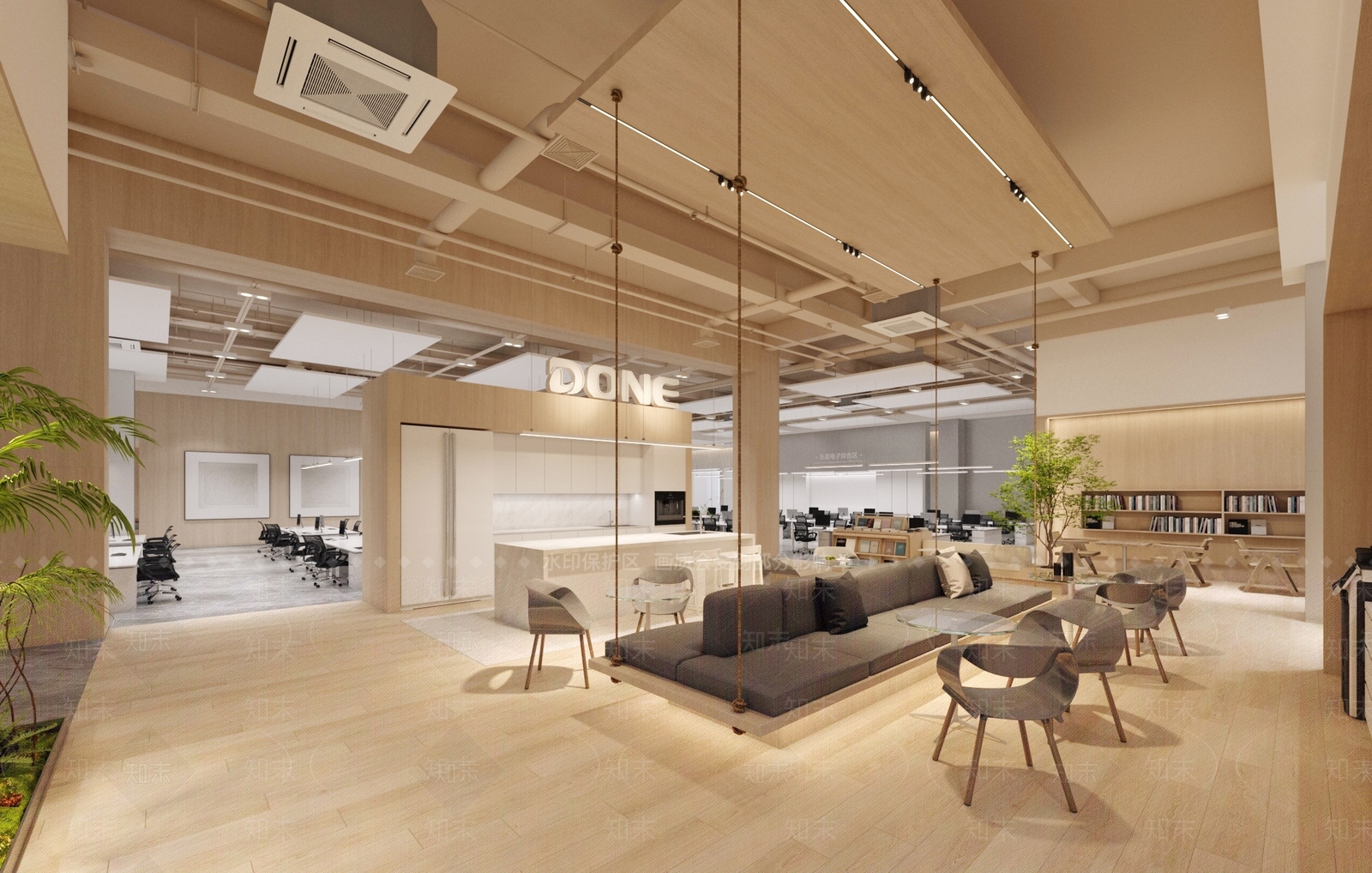 现代简约茶水间3D模型下载【ID:1202499336】