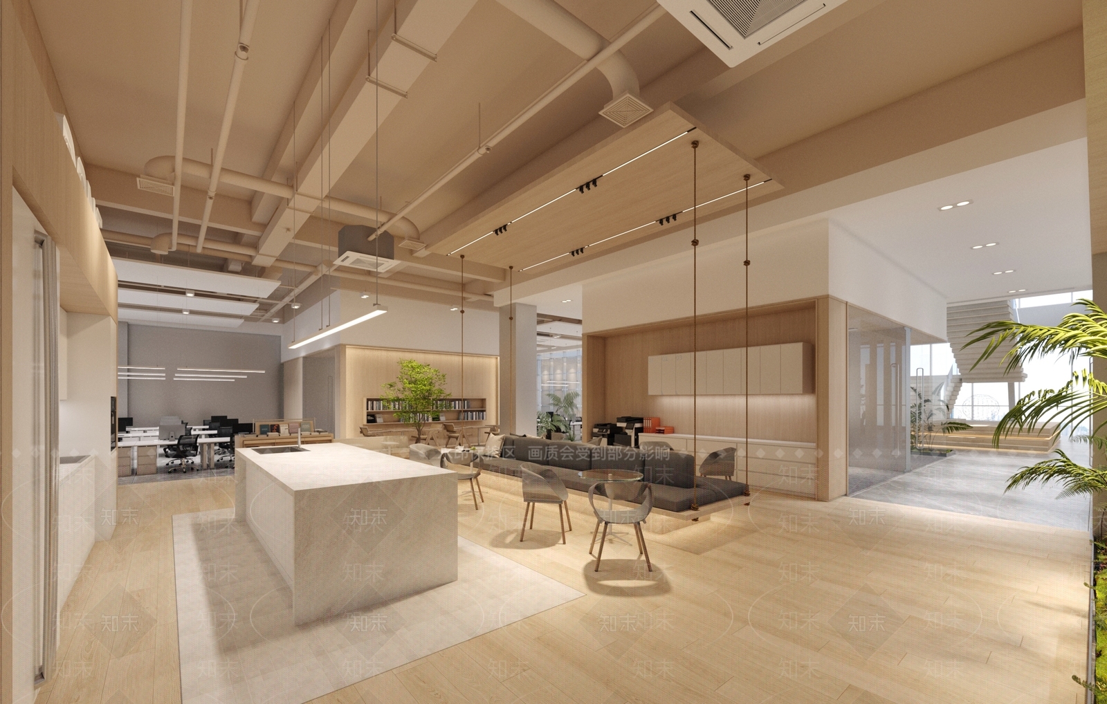 现代简约茶水间3D模型下载【ID:1202499336】