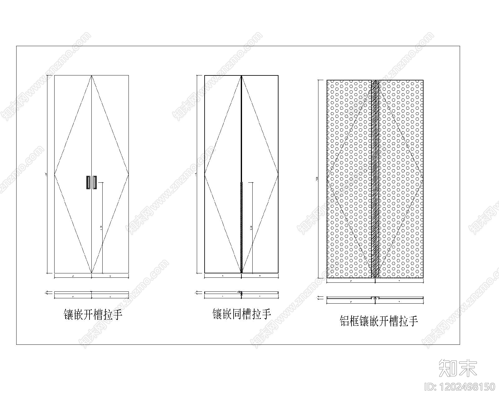 现代极简五金管件cad施工图下载【ID:1202498150】