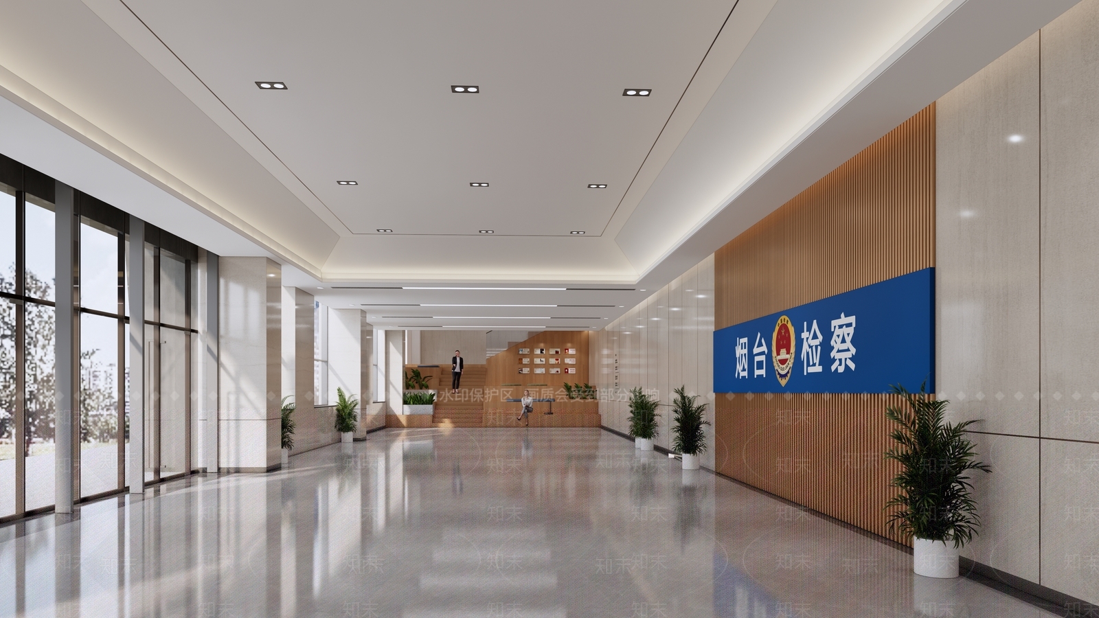现代办公大堂SU模型下载【ID:1202500667】