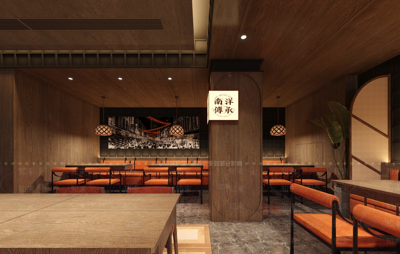 复古中餐厅3D模型下载【ID:1202504490】