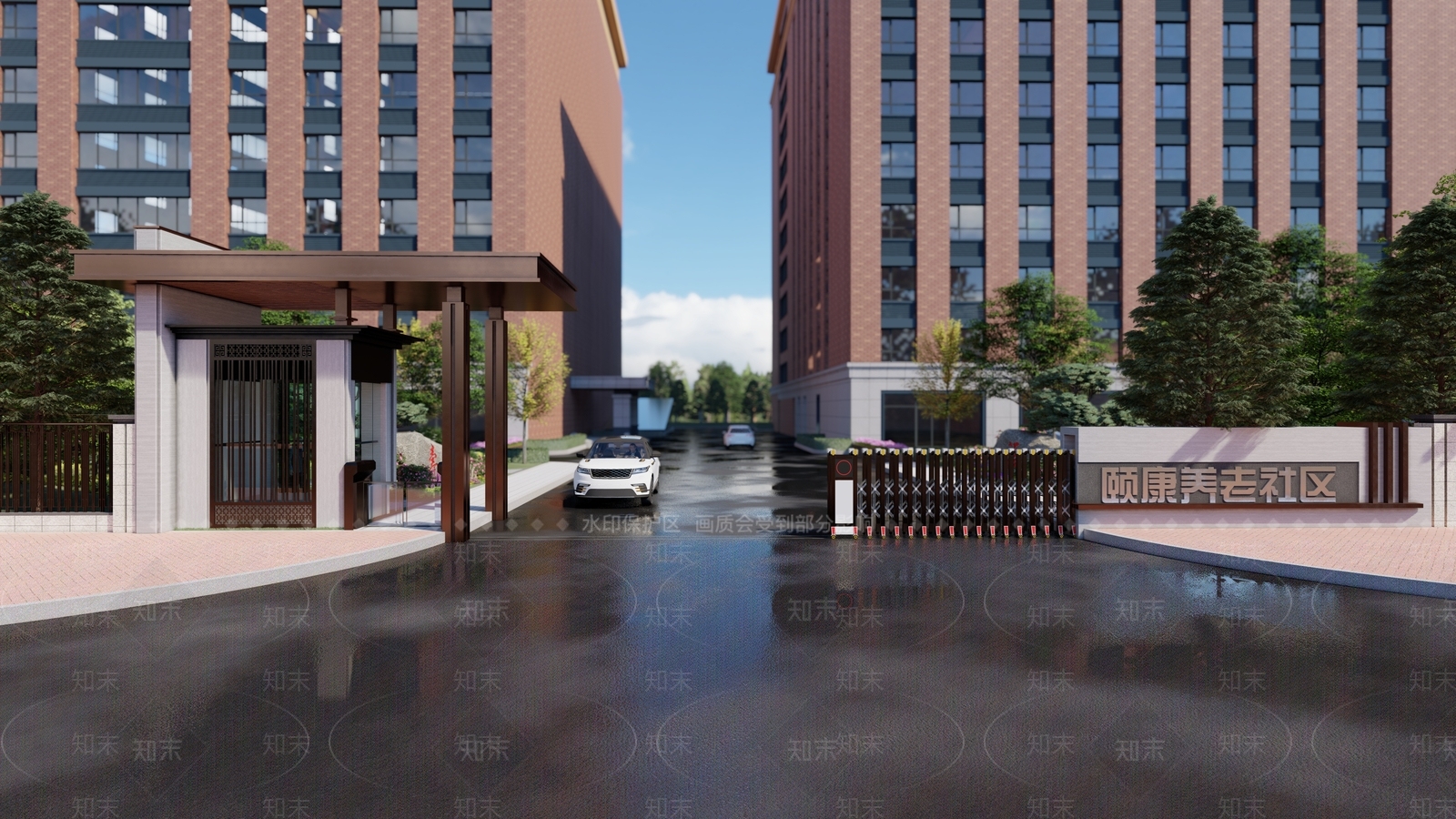 现代简约入口大门SU模型下载【ID:1202506523】