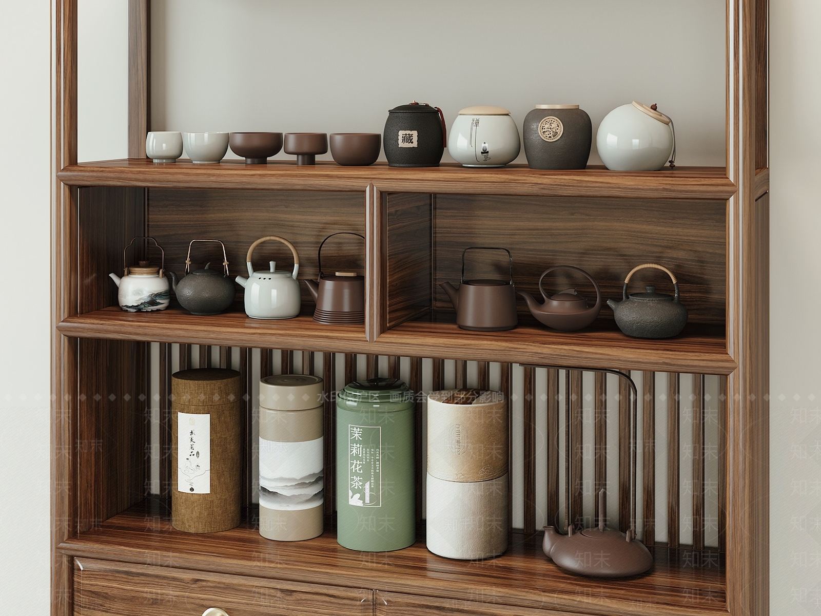 茶具3D模型下载【ID:1202509143】