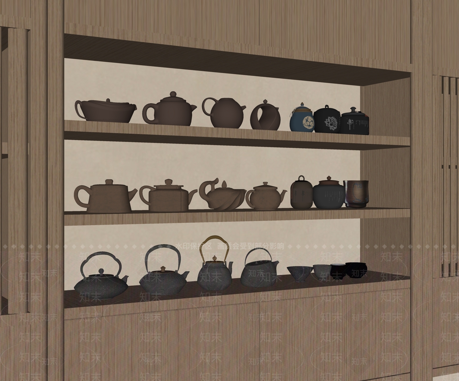 茶具SU模型下载【ID:1202509335】