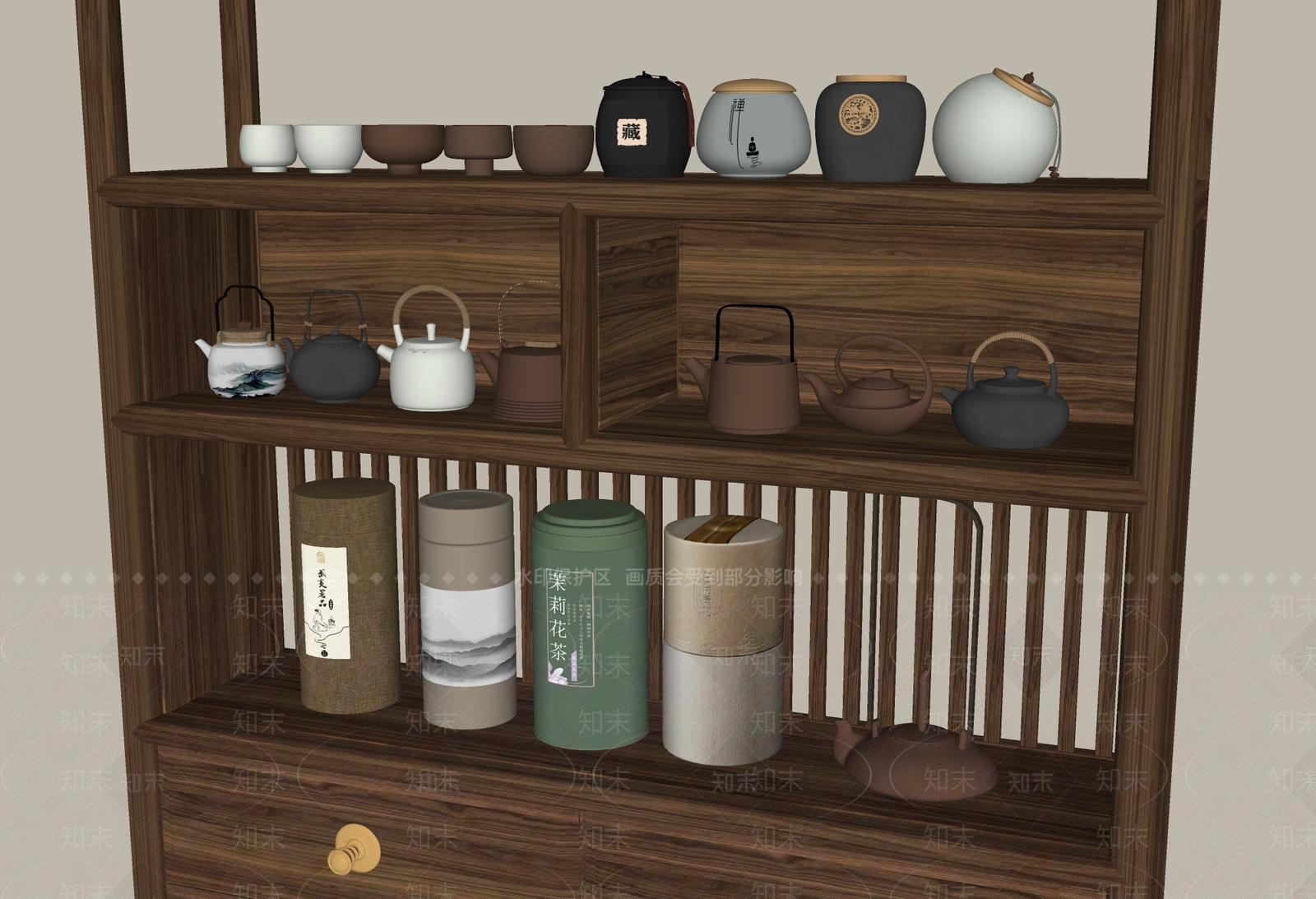 茶具SU模型下载【ID:1202510816】