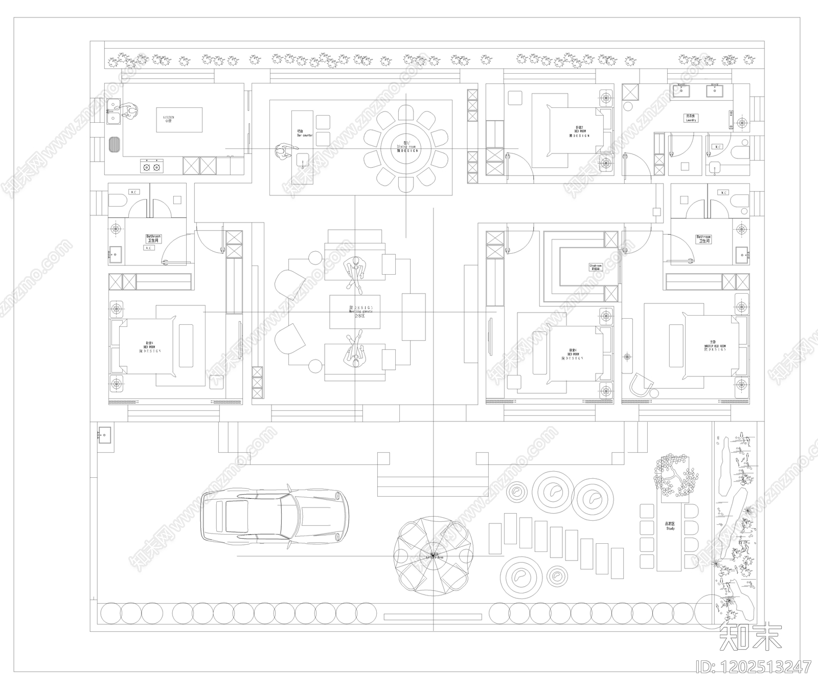 别墅施工图下载【ID:1202513247】