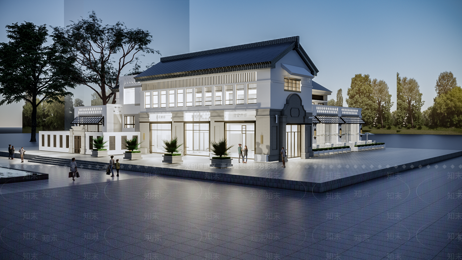 新中式中式会所SU模型下载【ID:1202515427】