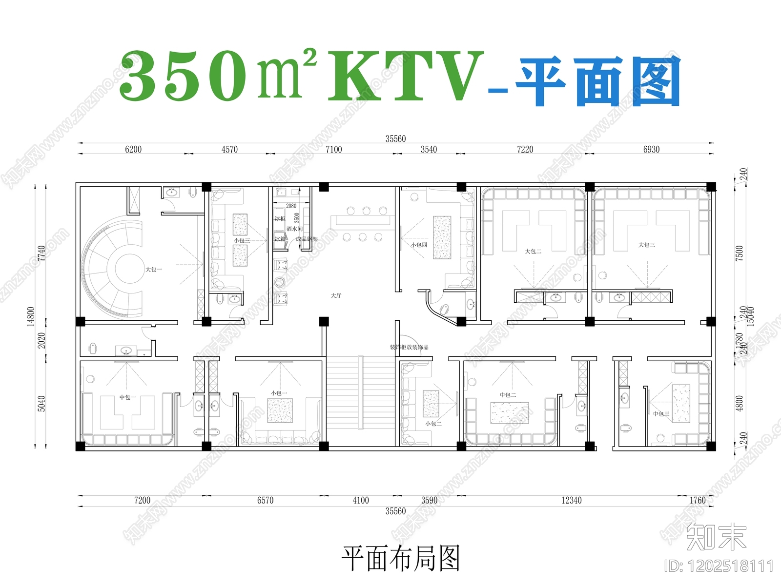 现代工装平面图施工图下载【ID:1202518111】