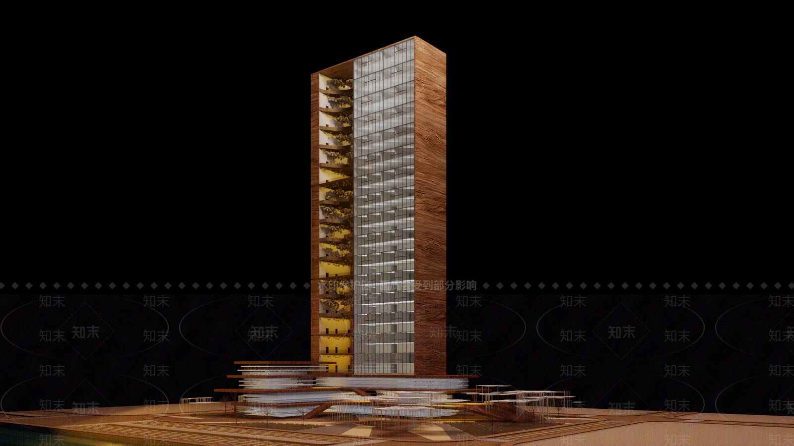 现代高层住宅SU模型下载【ID:1202521821】