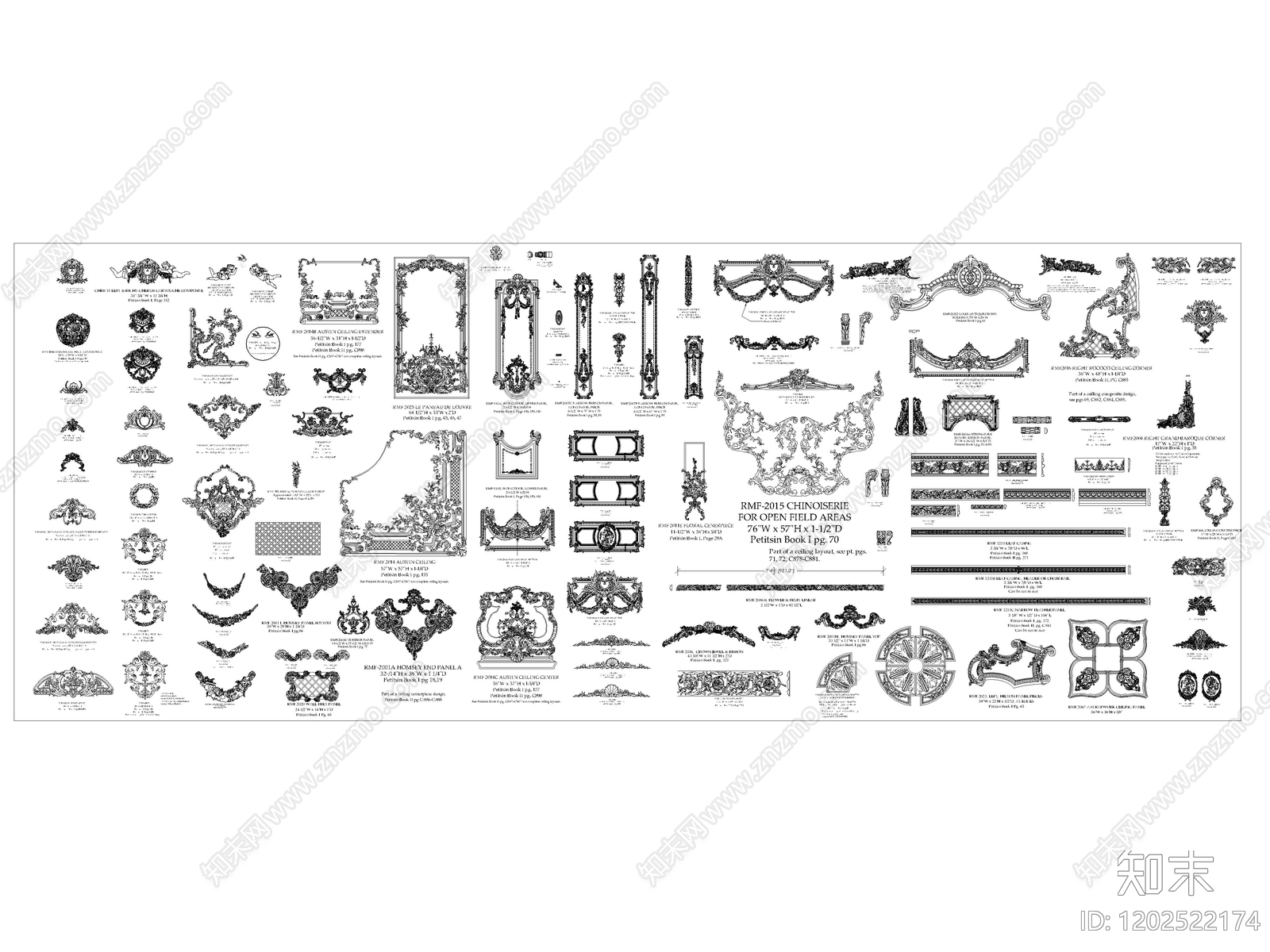 雕花施工图下载【ID:1202522174】