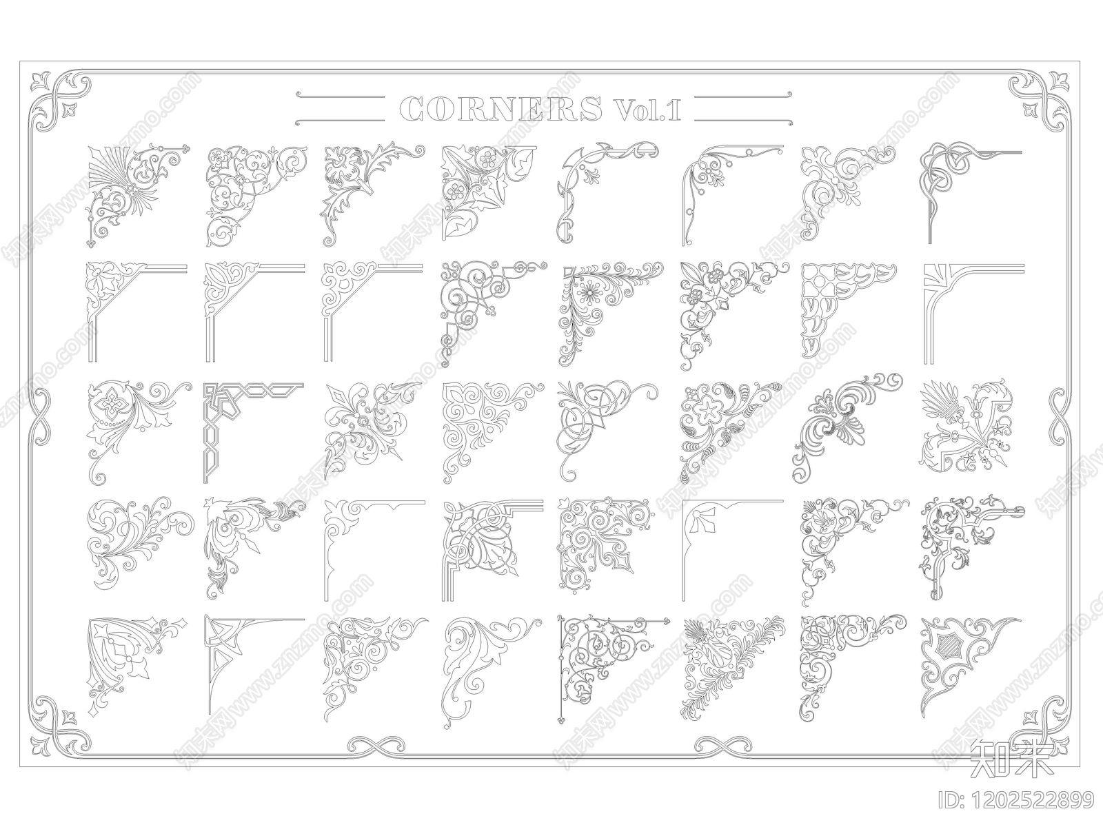 雕花施工图下载【ID:1202522899】
