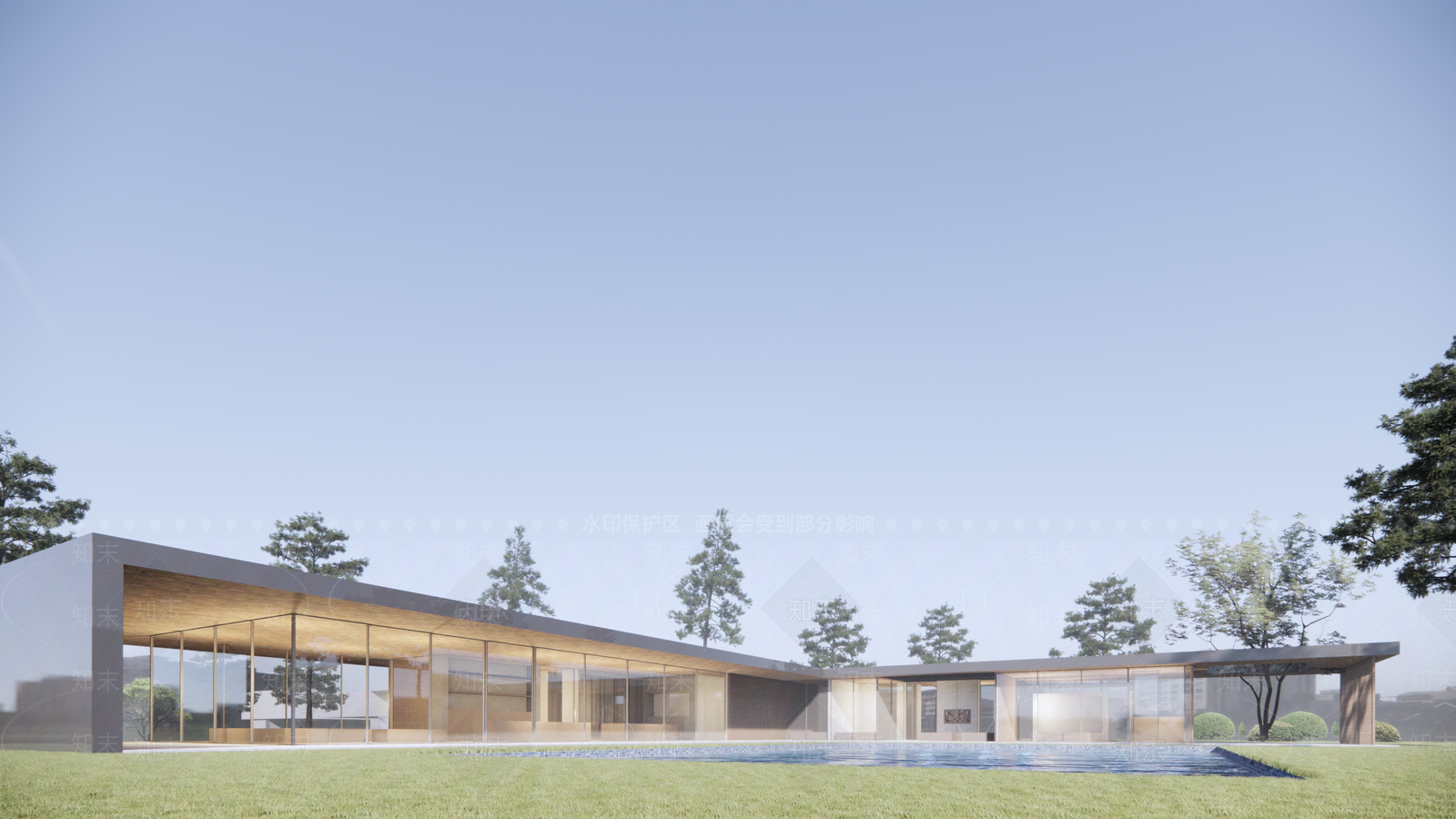 现代民宿建筑SU模型下载【ID:1202524785】