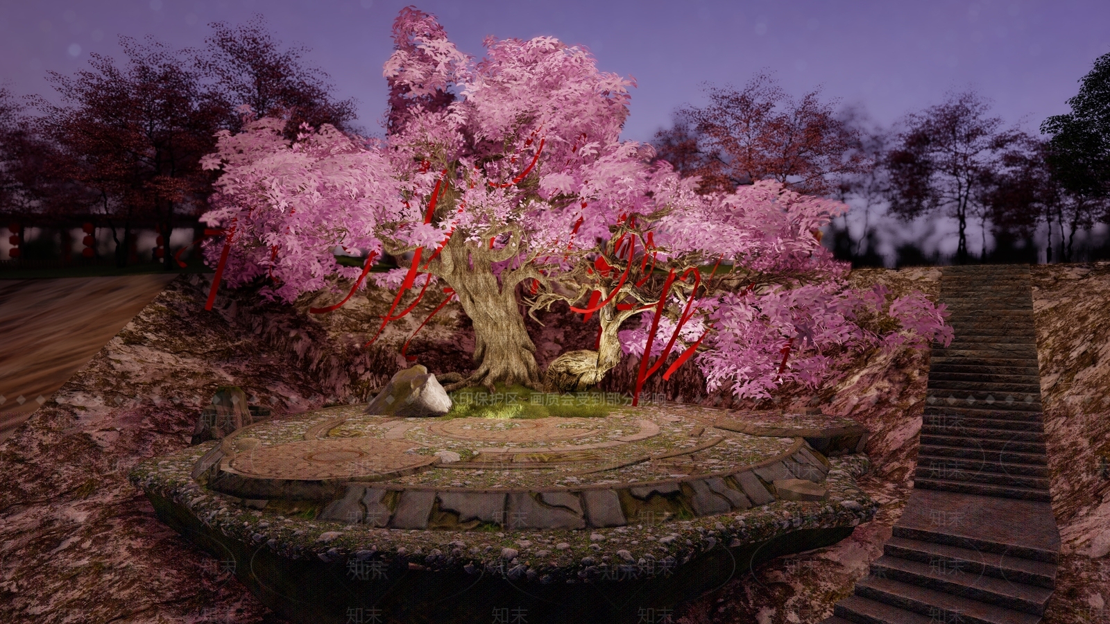 中式新中式圣诞树SU模型下载【ID:1202525192】