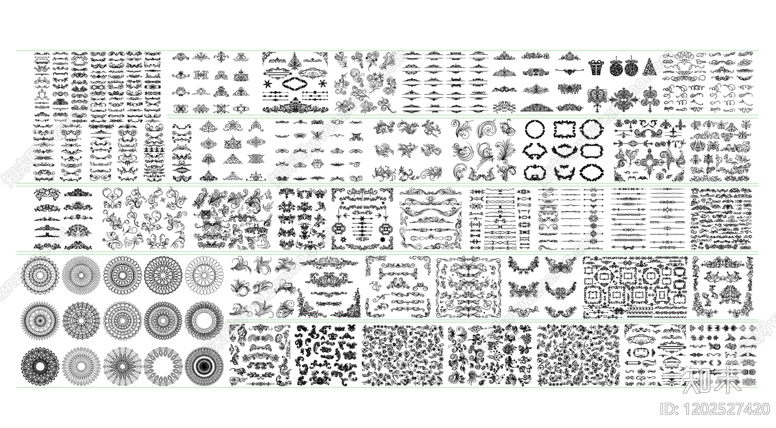 雕花施工图下载【ID:1202527420】